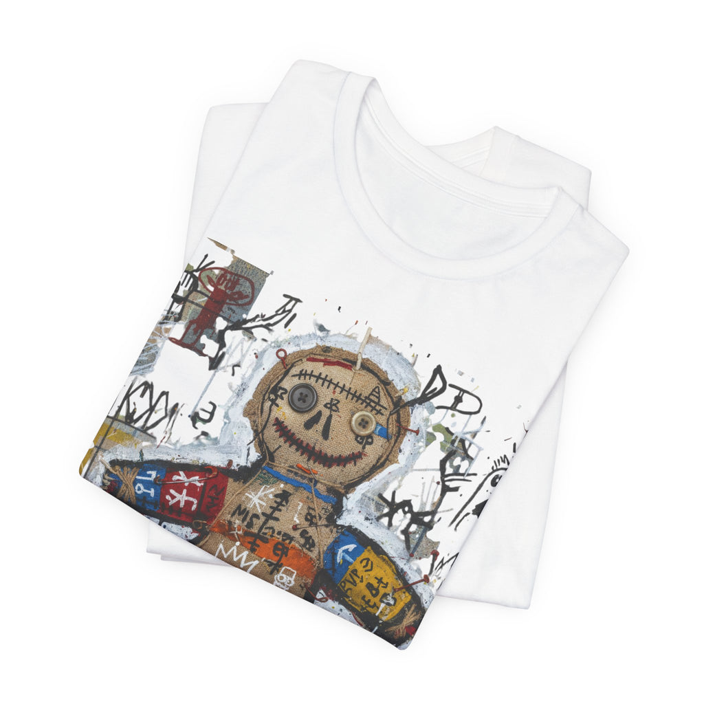 Voodoo Doll Graphic Tee — Tribal Street Art T‑Shirt