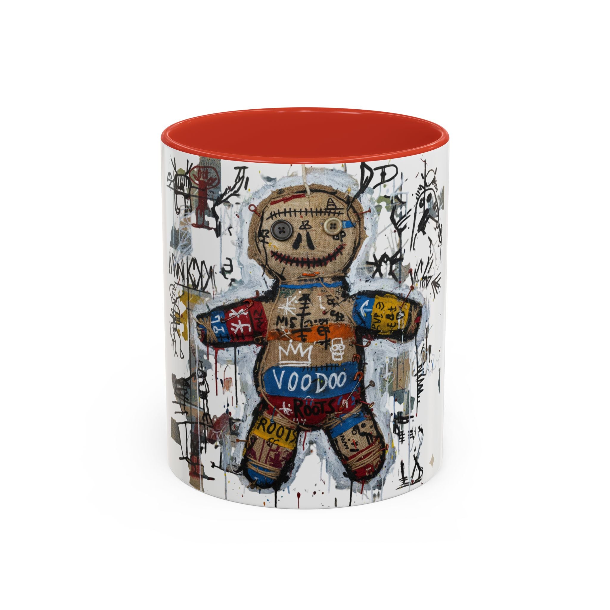 Voodoo Doll Art Coffee Mug — Urban Graffiti Accent 11/15oz