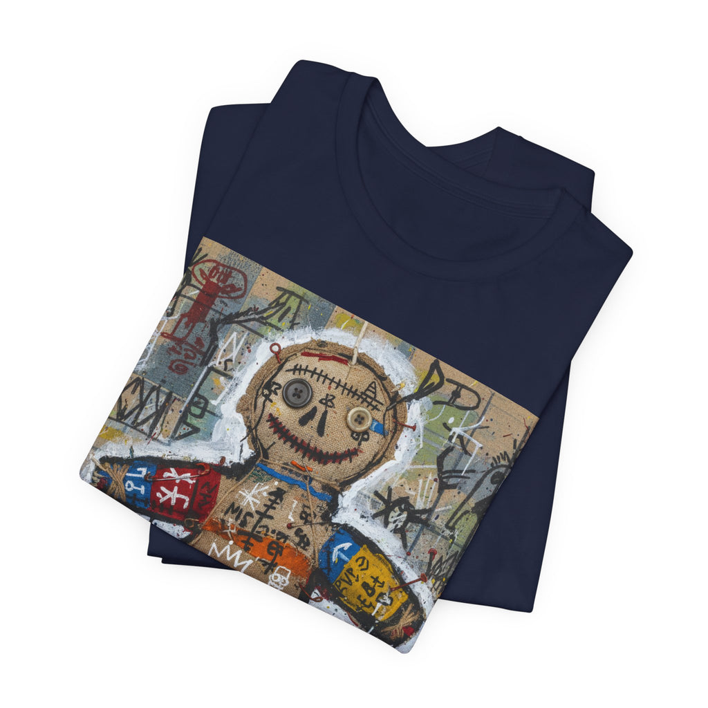 Voodoo Doll Graphic Tee — Tribal Street Art T‑Shirt