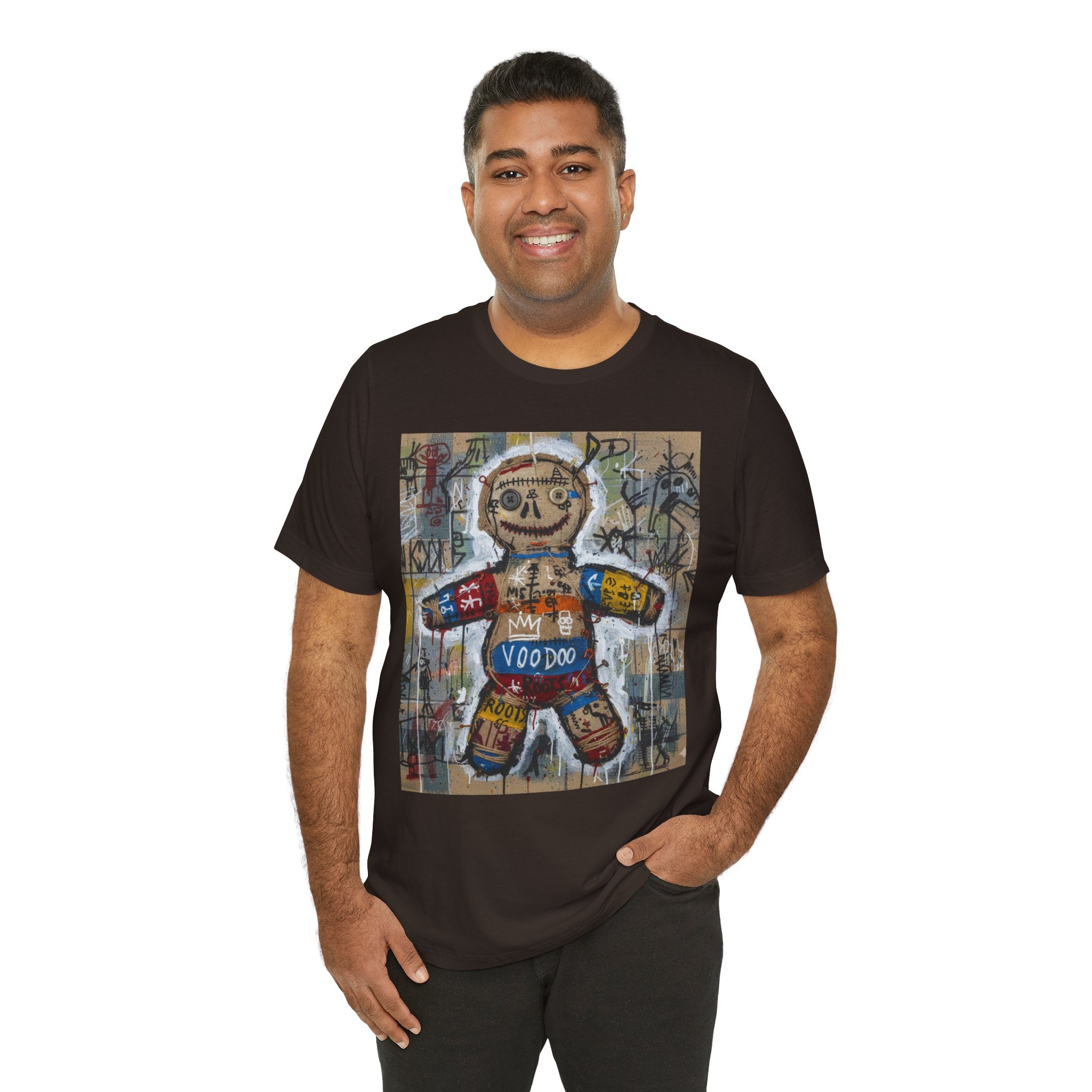 Voodoo Doll Graphic Tee — Tribal Street Art T‑Shirt