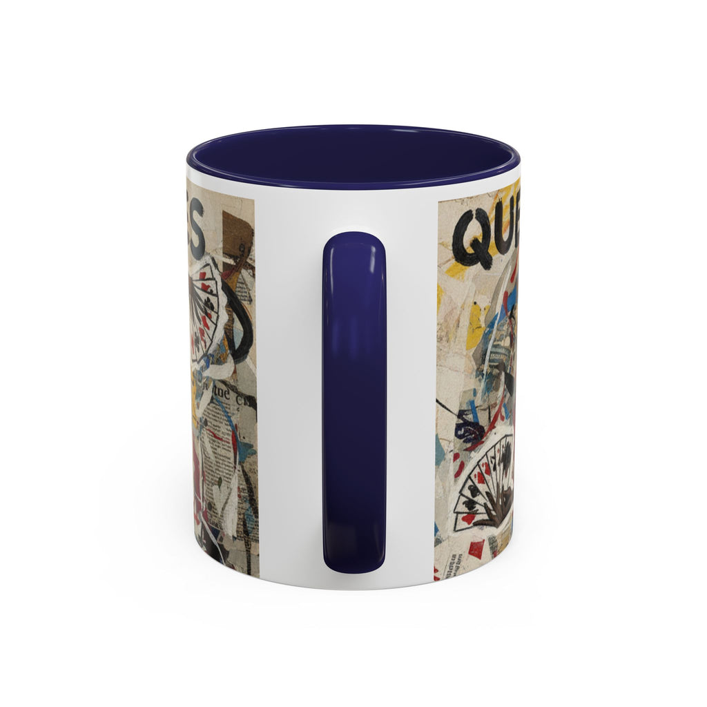 Queen of Spades Art Coffee Mug — Afrocentric Playing Card Design (11/15 oz)