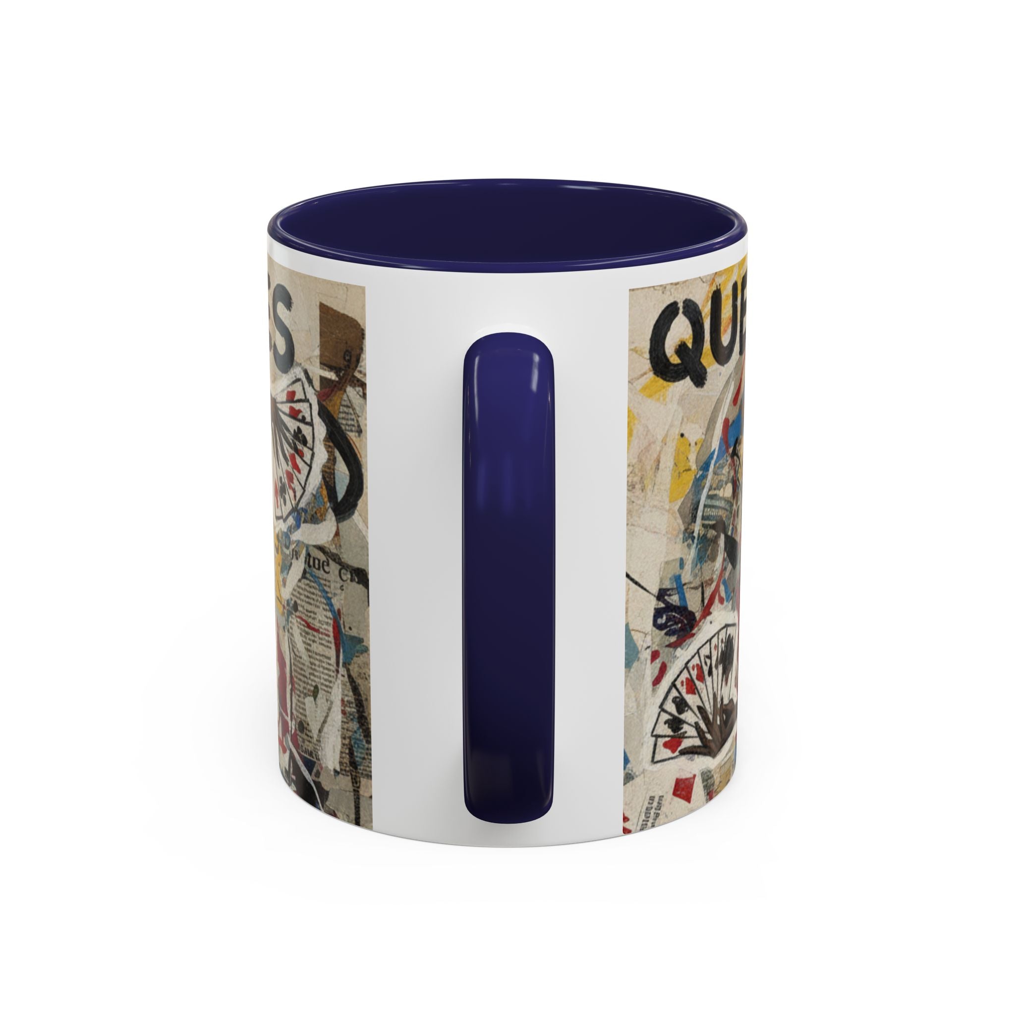 Queen of Spades Art Coffee Mug — Afrocentric Playing Card Design (11/15 oz)