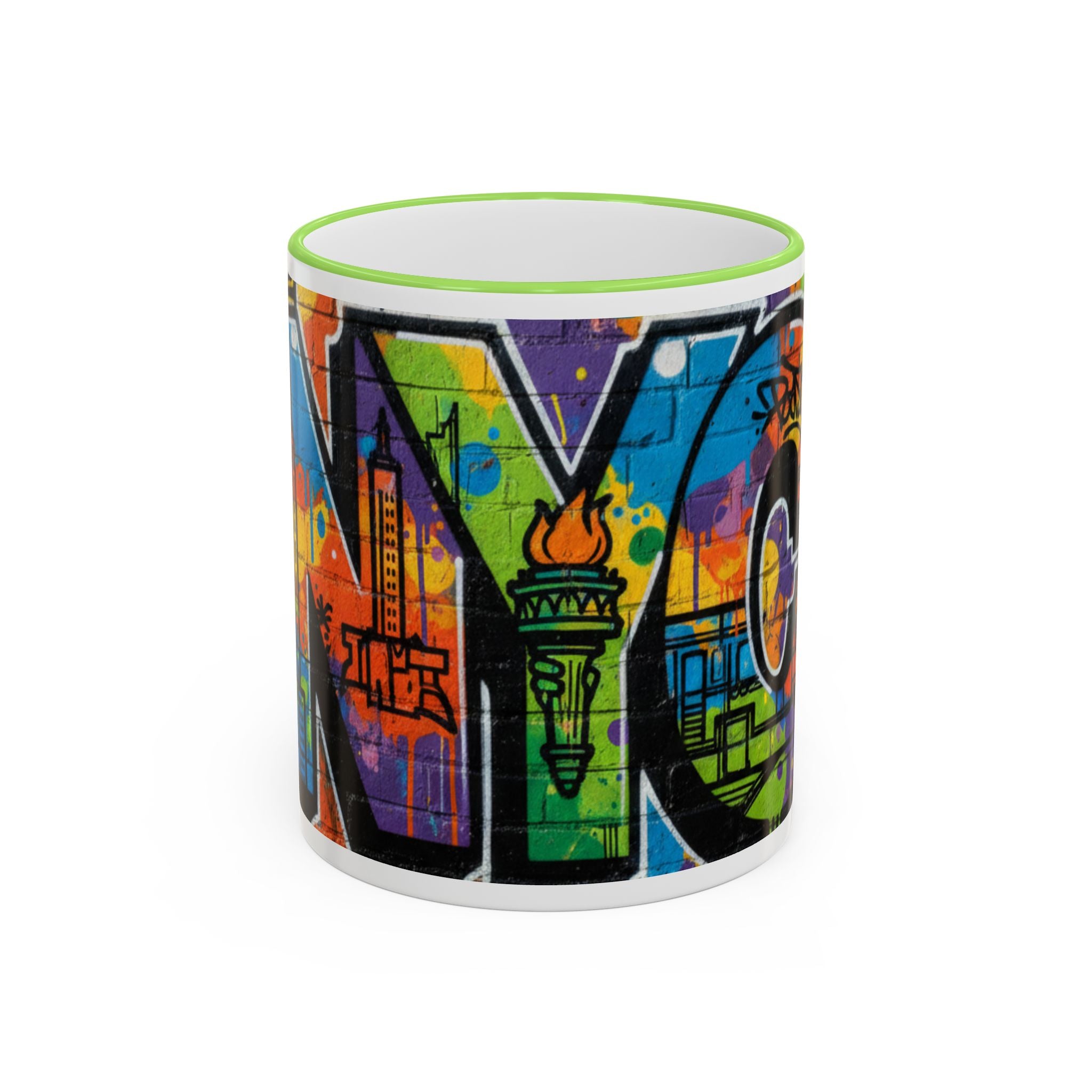 New York Graffiti Accent Rim Mug (11oz/15oz)