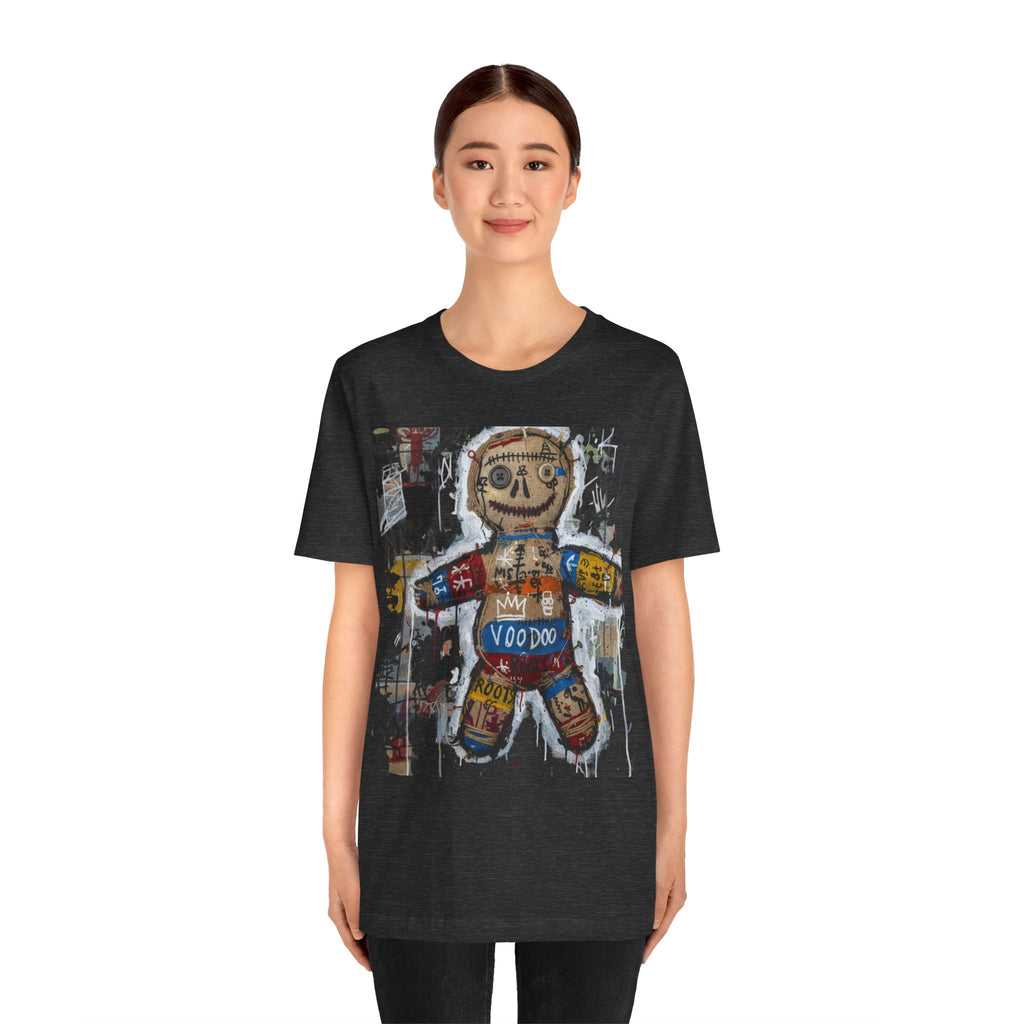 Voodoo Doll Graphic Tee — Tribal Street Art T‑Shirt