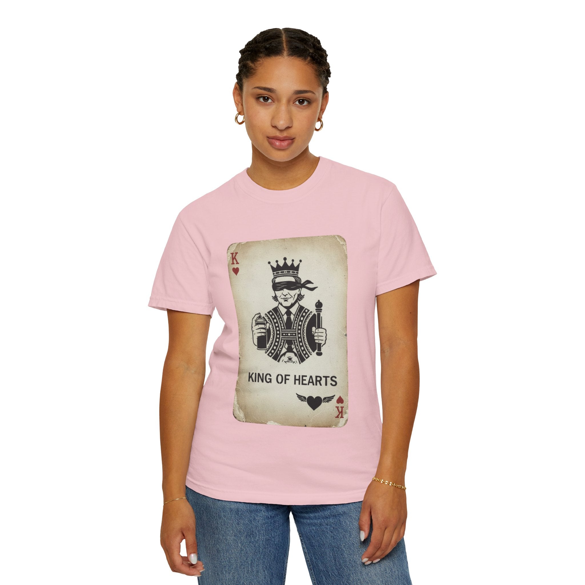 King of Hearts T-Shirt — Vintage Playing Card Graphic Tee