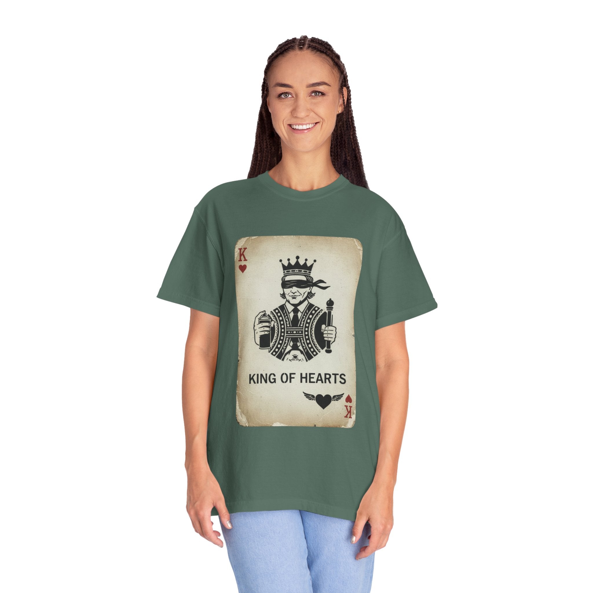 King of Hearts T-Shirt — Vintage Playing Card Graphic Tee