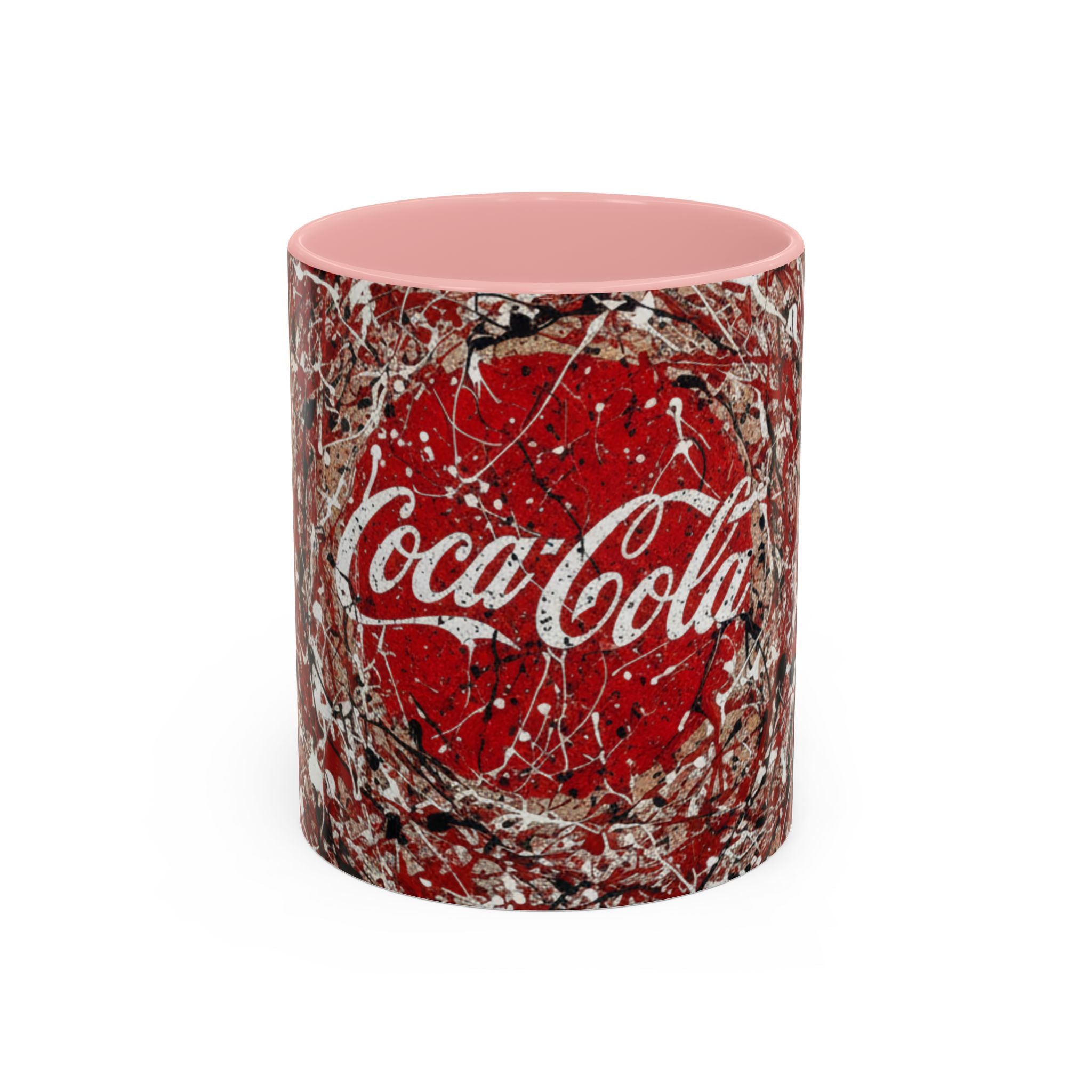 Coffee Mug - Red Abstract Logo Splash Accent Mug (11/15oz)