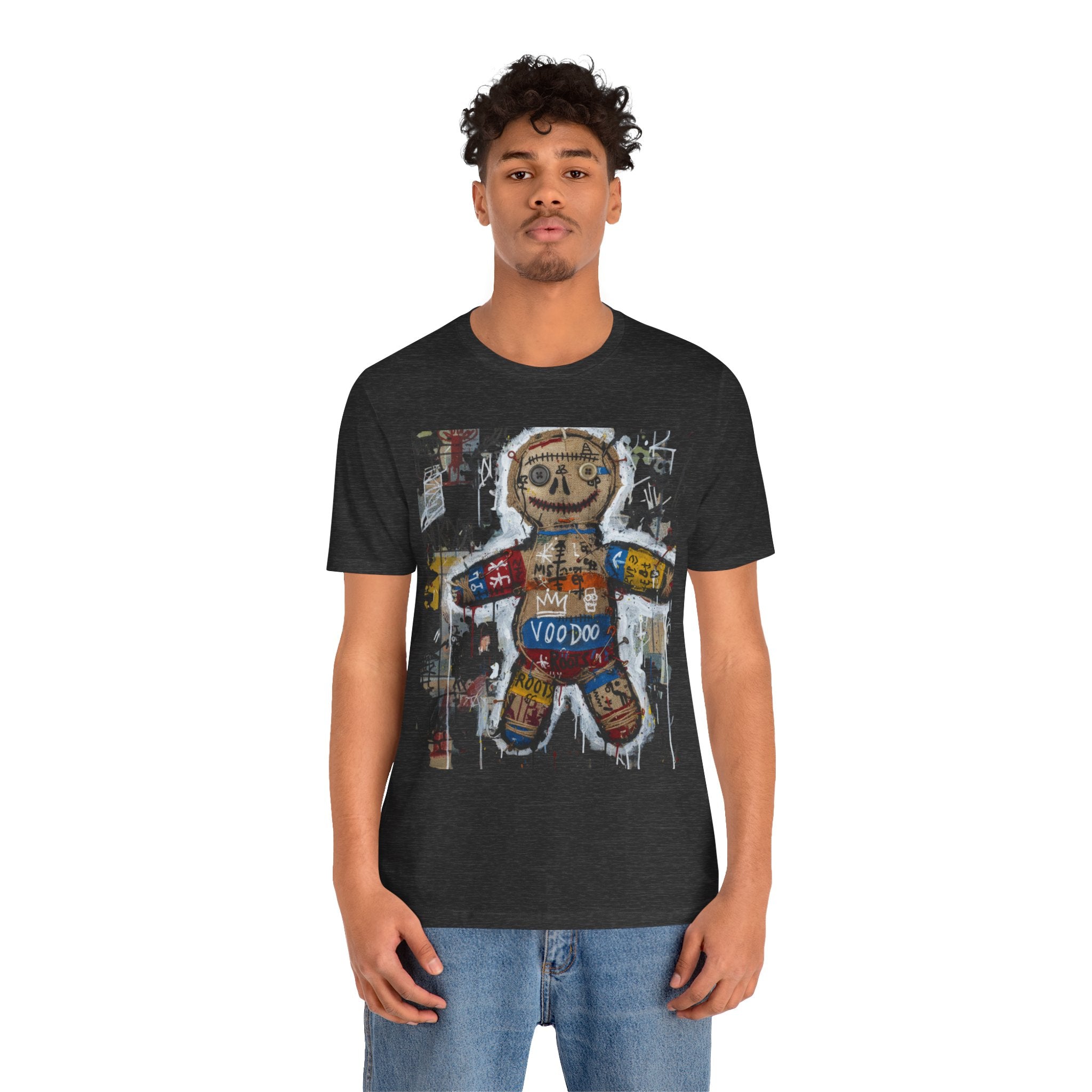 Voodoo Doll Graphic Tee — Tribal Street Art T‑Shirt