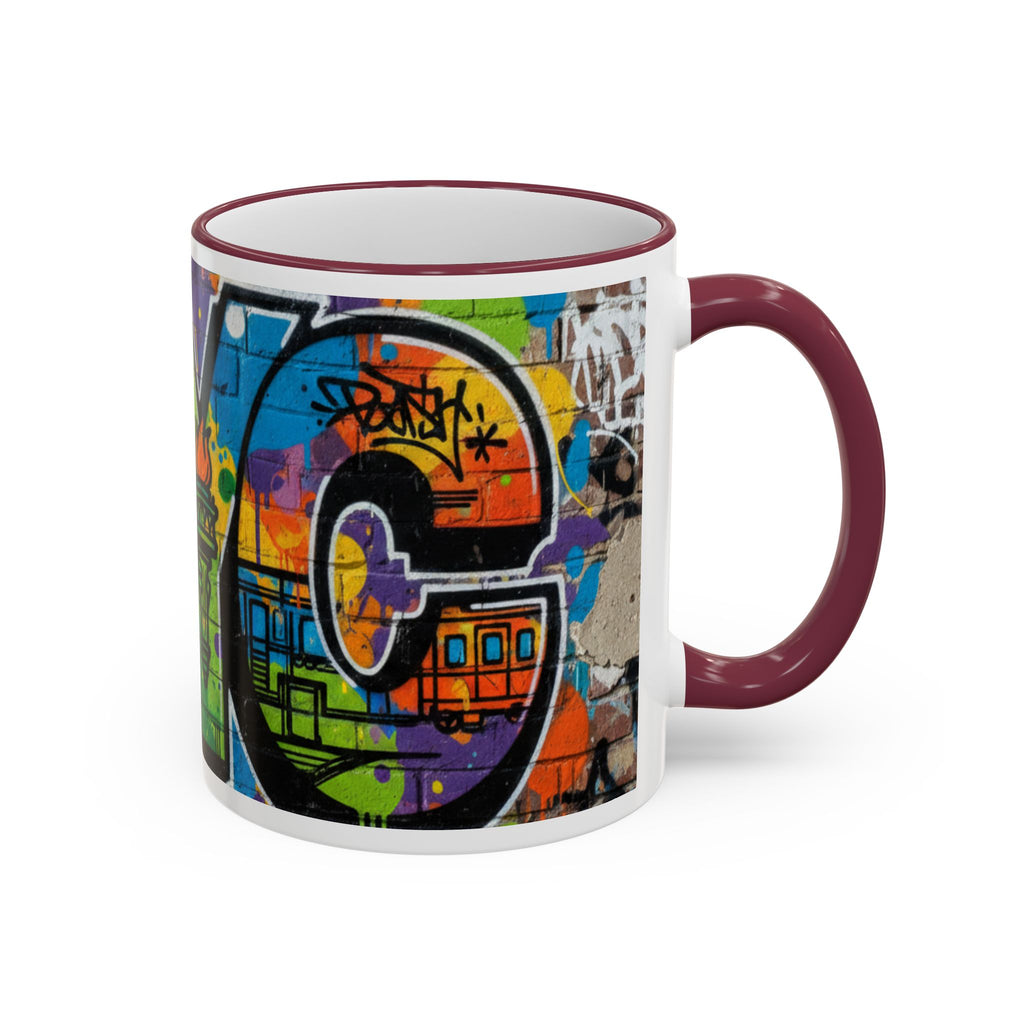 New York Graffiti Accent Rim Mug (11oz/15oz)