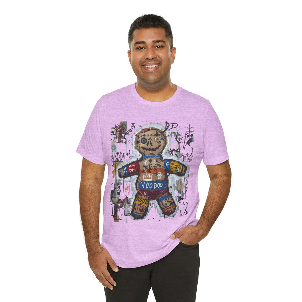 Voodoo Doll Graphic Tee — Tribal Street Art T‑Shirt