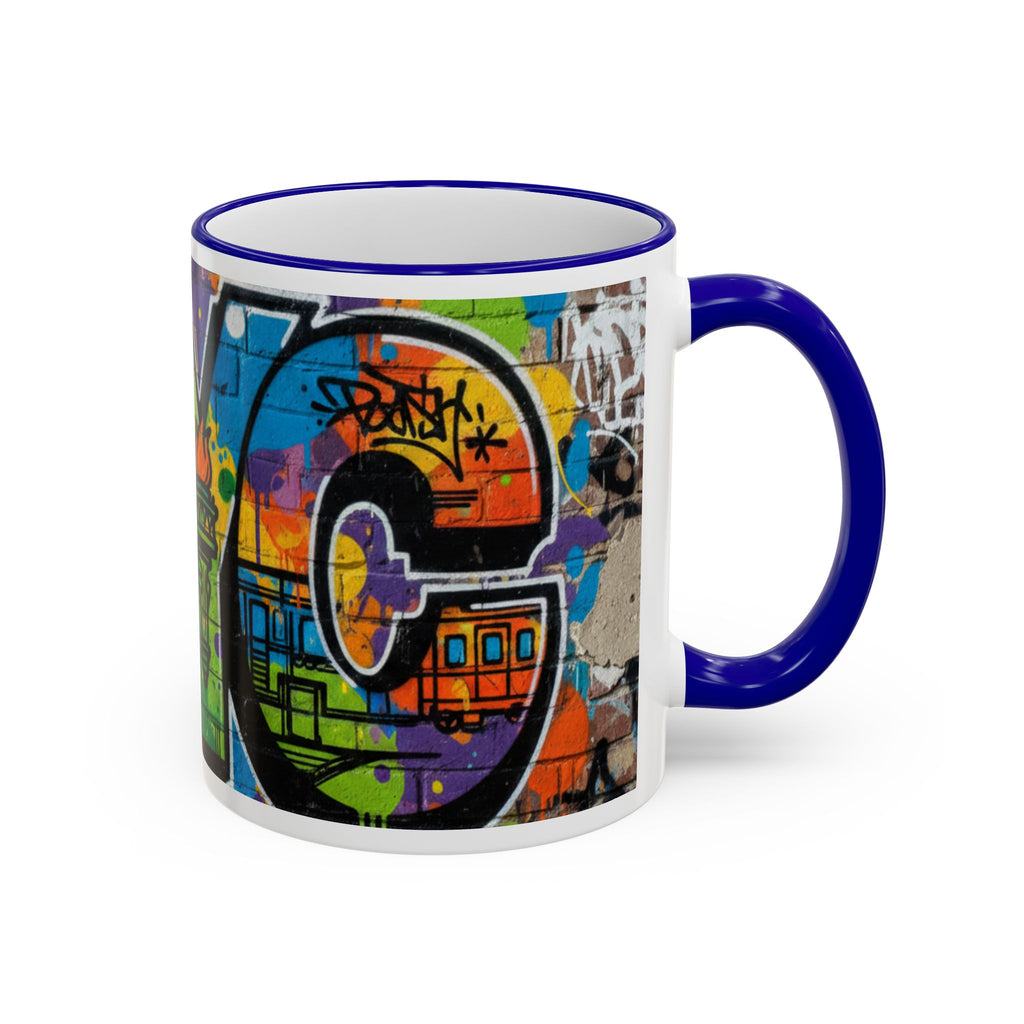 New York Graffiti Accent Rim Mug (11oz/15oz)
