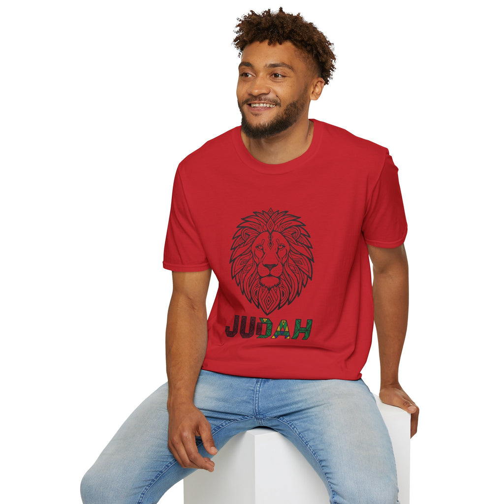 Lion Judah T-Shirt — Rasta Colors Lion of Judah Graphic Tee
