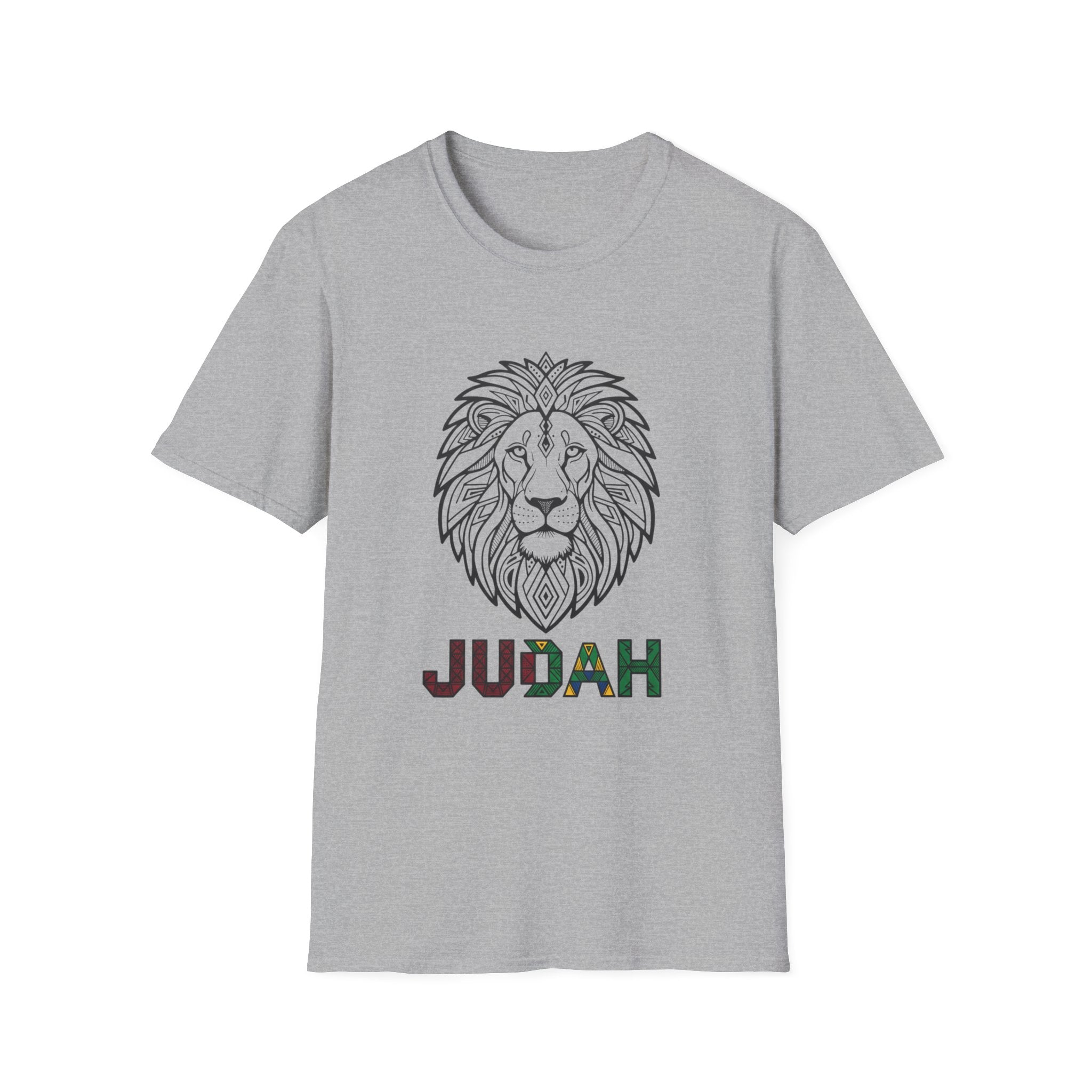Lion Judah T-Shirt — Rasta Colors Lion of Judah Graphic Tee