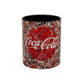 Coffee Mug - Red Abstract Logo Splash Accent Mug (11/15oz)