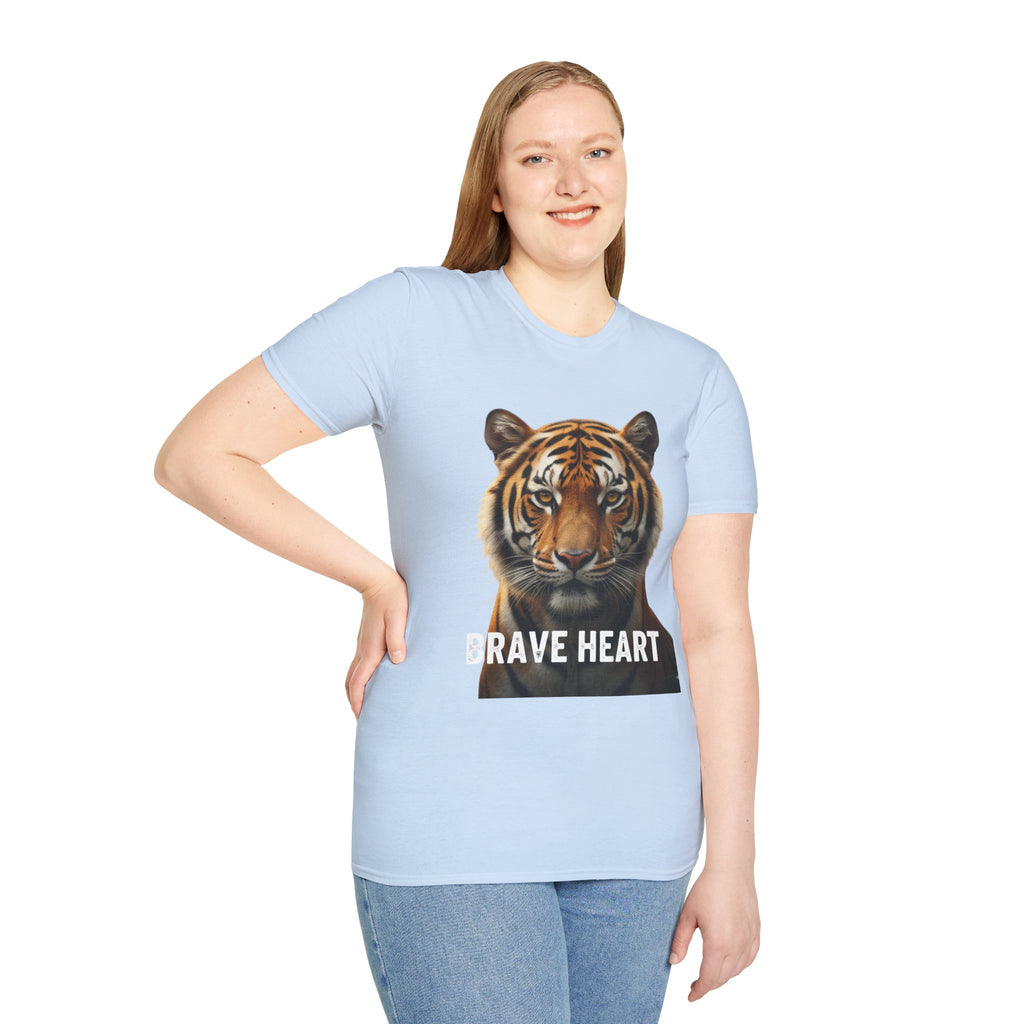 Tiger Brave Heart T-Shirt – Bold Wildlife Graphic Tee