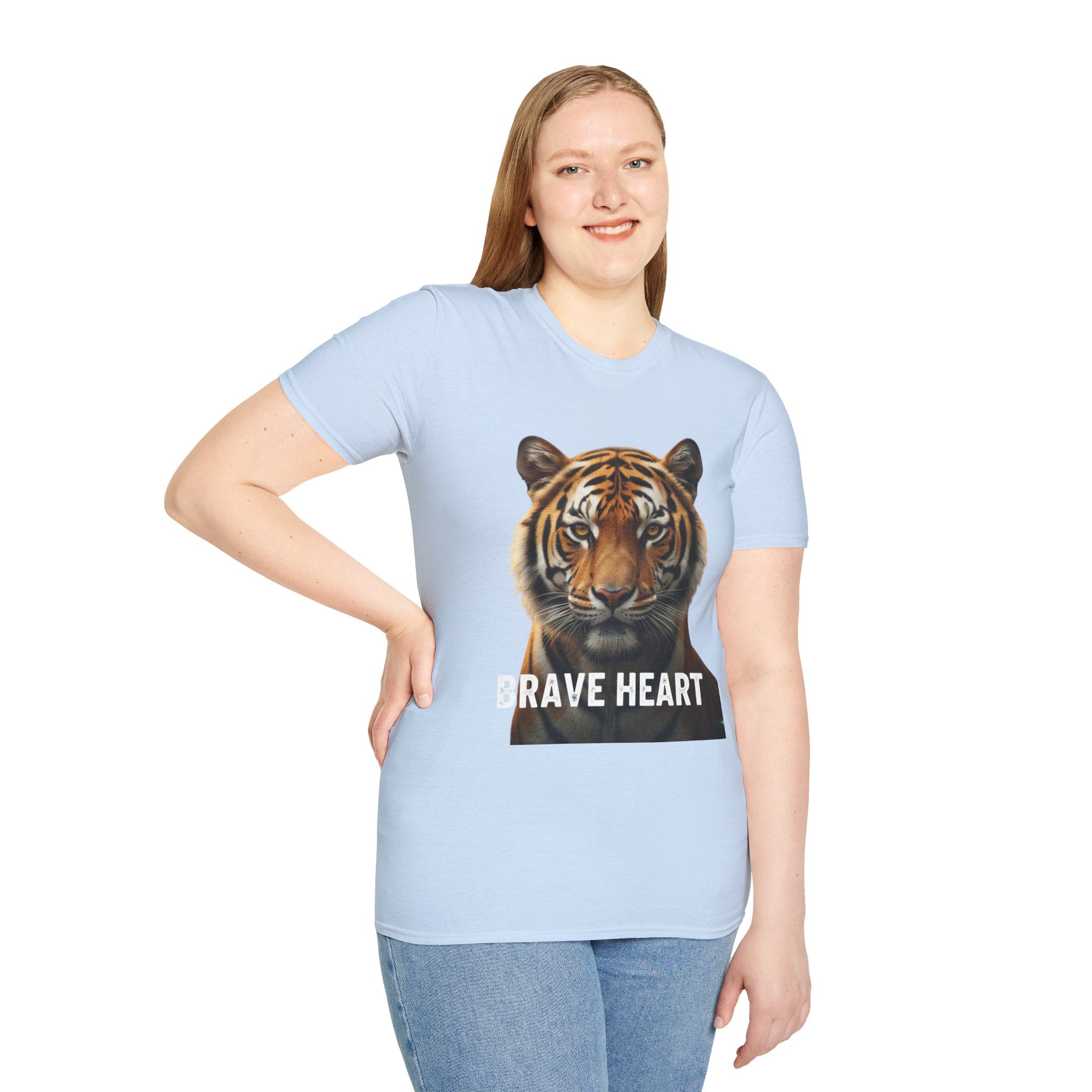 Tiger Brave Heart T-Shirt – Bold Wildlife Graphic Tee