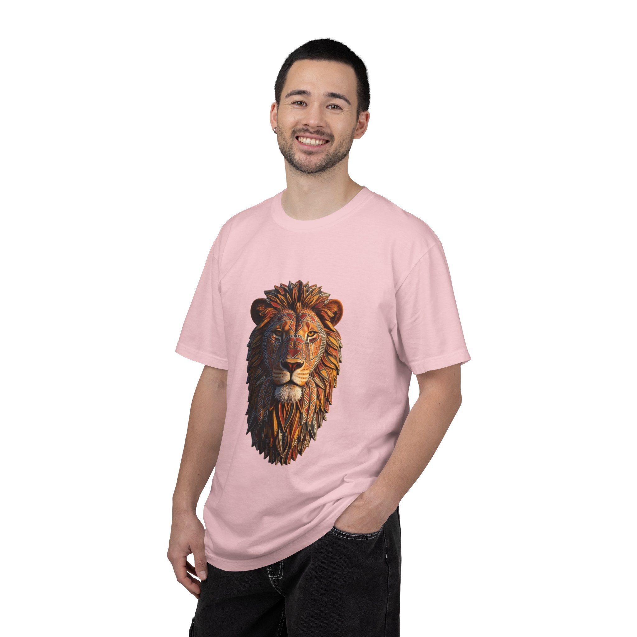 Lion Head Graphic T-Shirt — Majestic Wildlife Tee for Animal Lovers