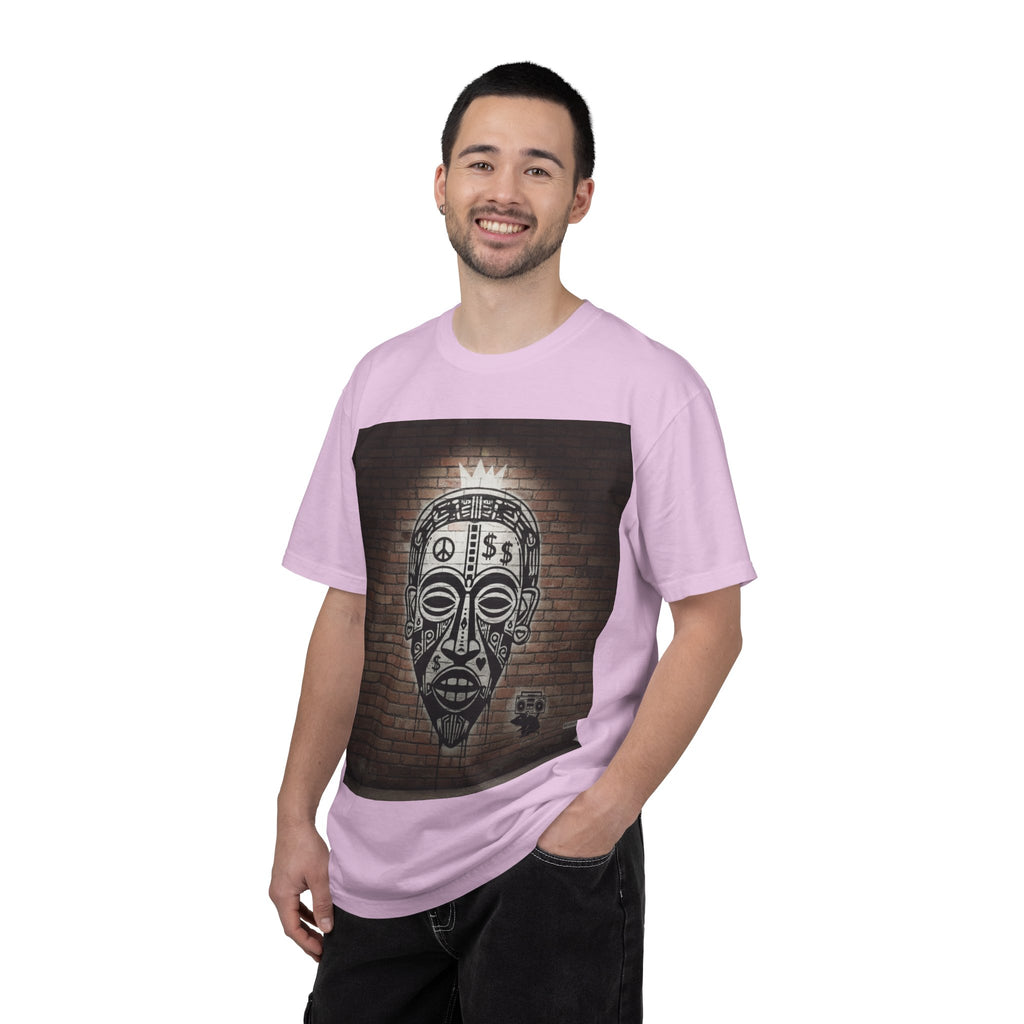 T-Shirt — Urban Tribal Mask Graffiti Print
