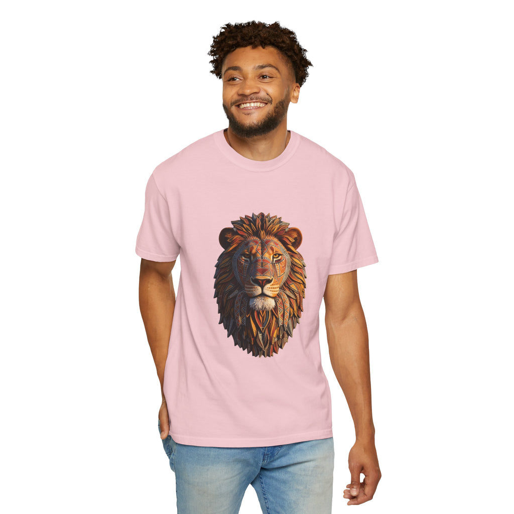 Lion Head Graphic T-Shirt — Majestic Wildlife Tee for Animal Lovers