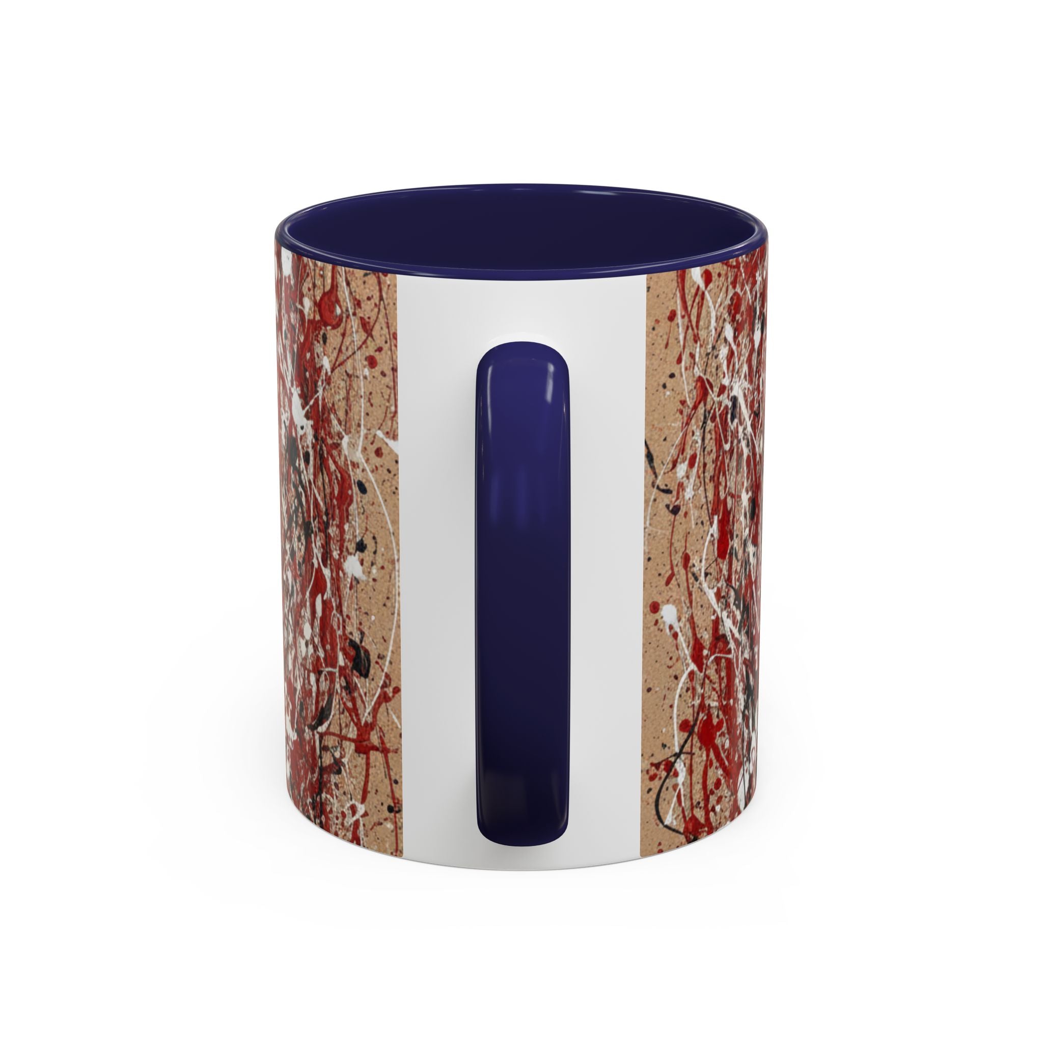 Coffee Mug - Red Abstract Logo Splash Accent Mug (11/15oz)