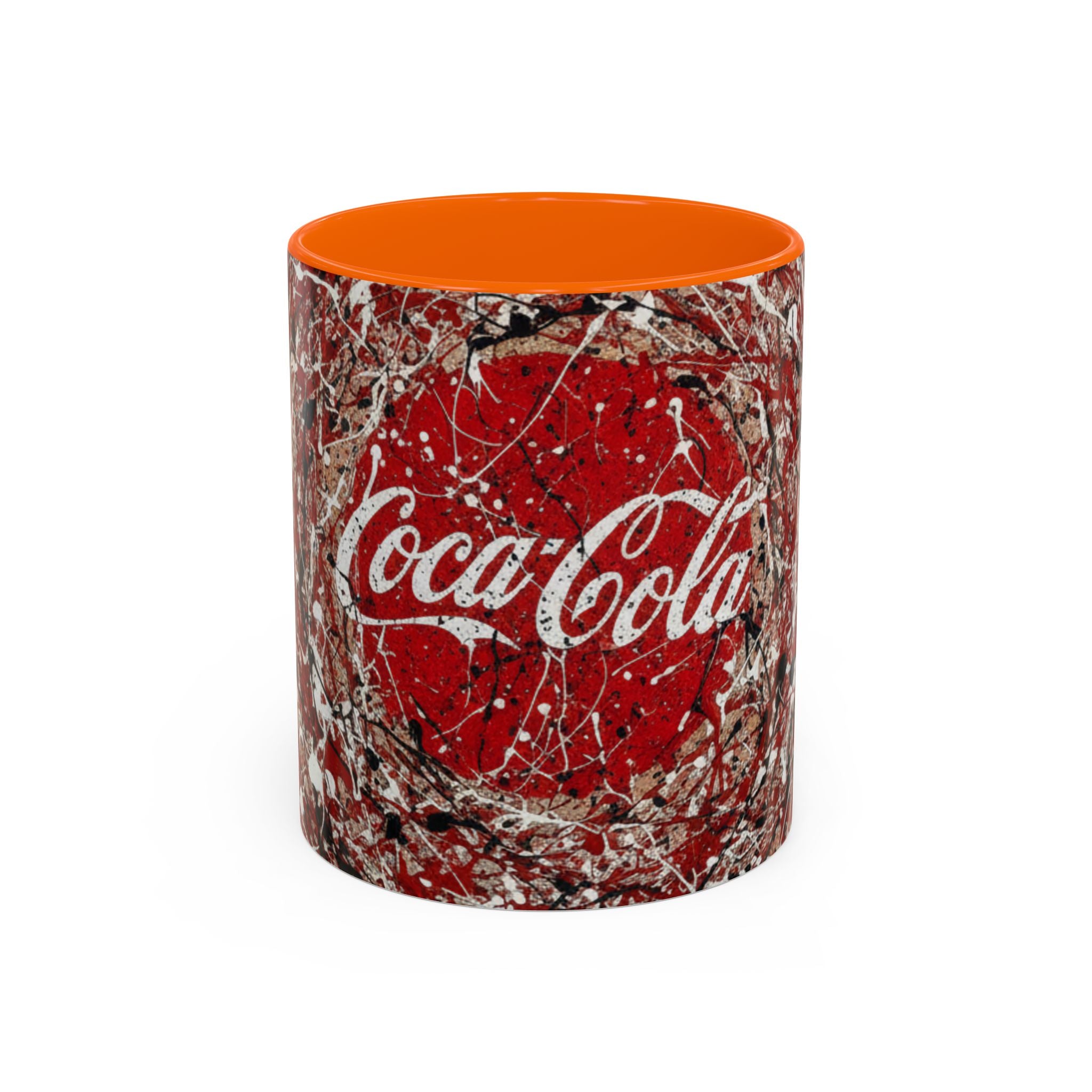 Coffee Mug - Red Abstract Logo Splash Accent Mug (11/15oz)