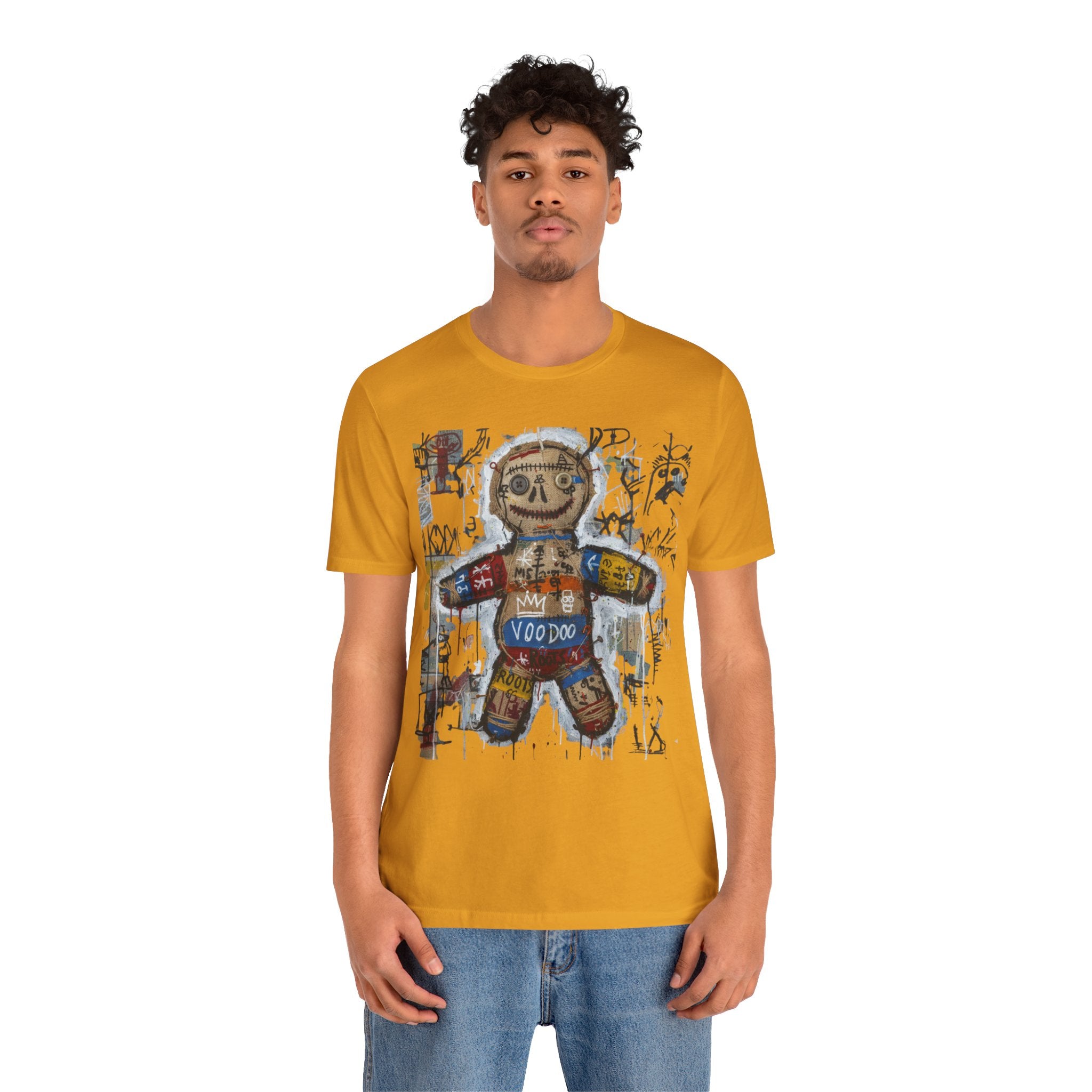 Voodoo Doll Graphic Tee — Tribal Street Art T‑Shirt