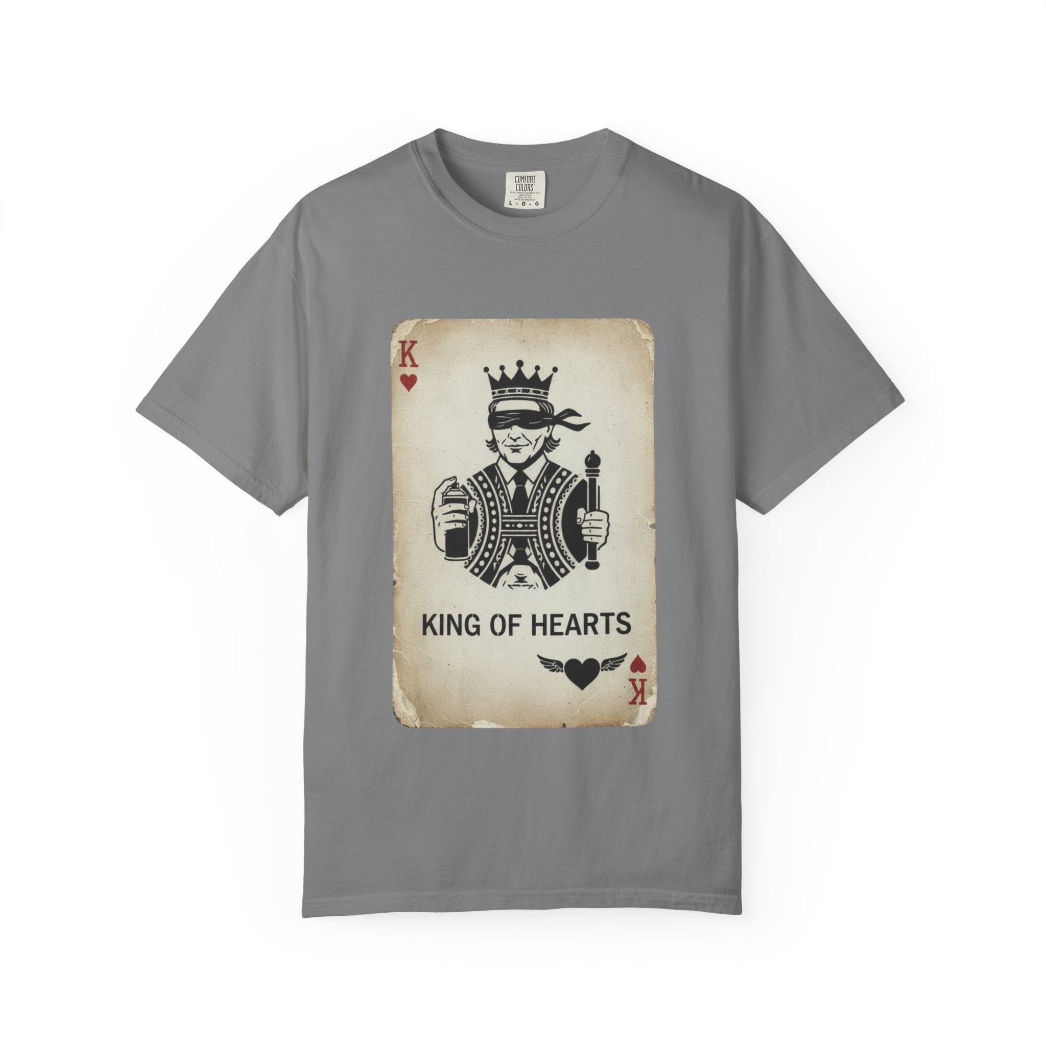 King of Hearts T-Shirt — Vintage Playing Card Graphic Tee