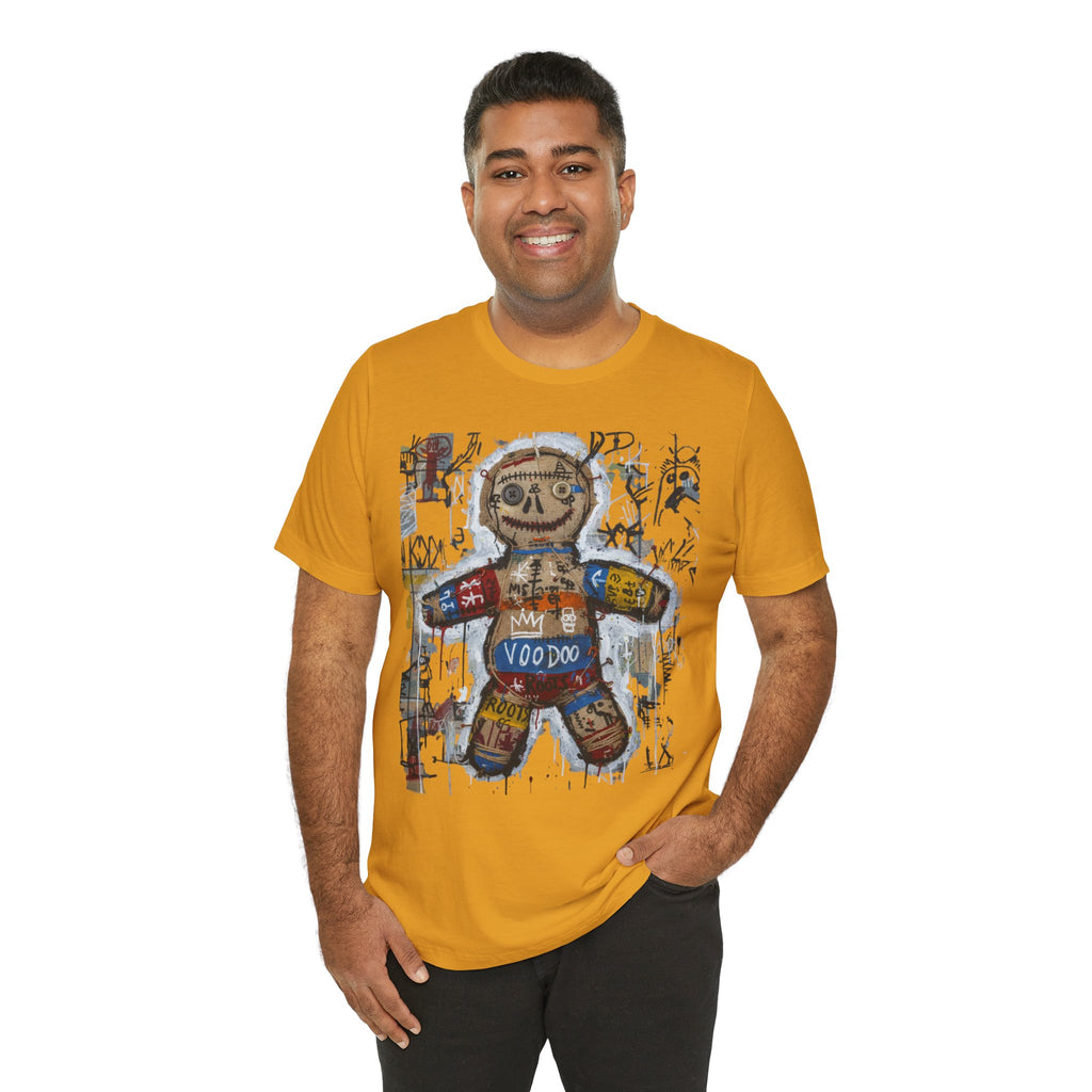 Voodoo Doll Graphic Tee — Tribal Street Art T‑Shirt