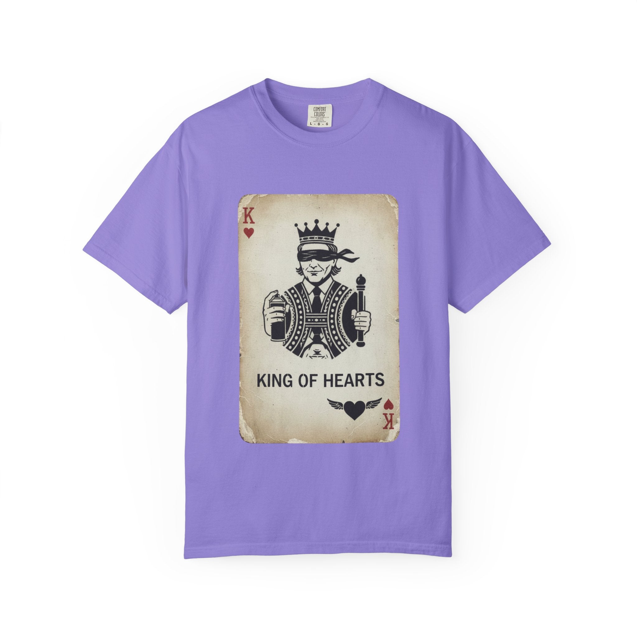 King of Hearts T-Shirt — Vintage Playing Card Graphic Tee
