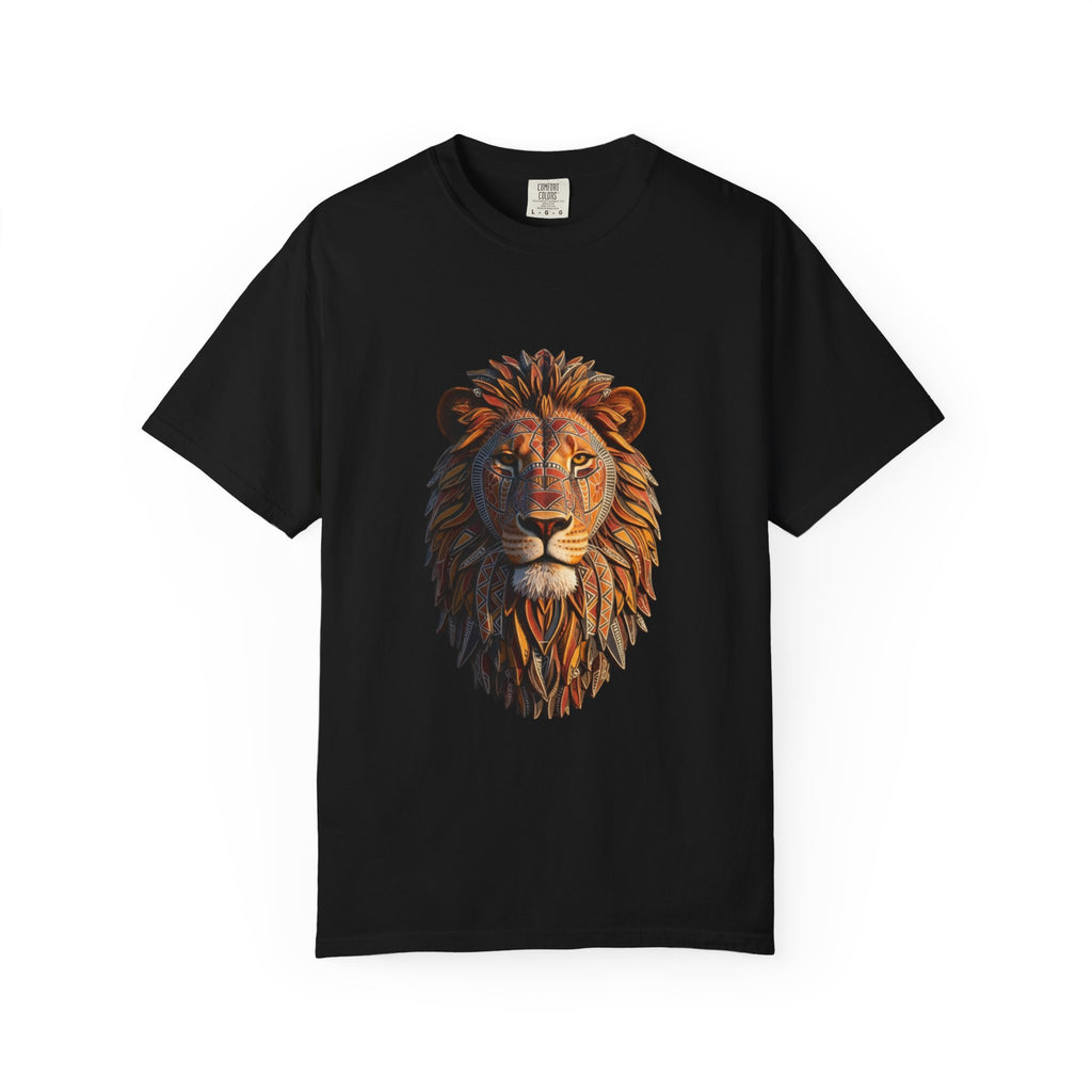 Lion Head Graphic T-Shirt — Majestic Wildlife Tee for Animal Lovers