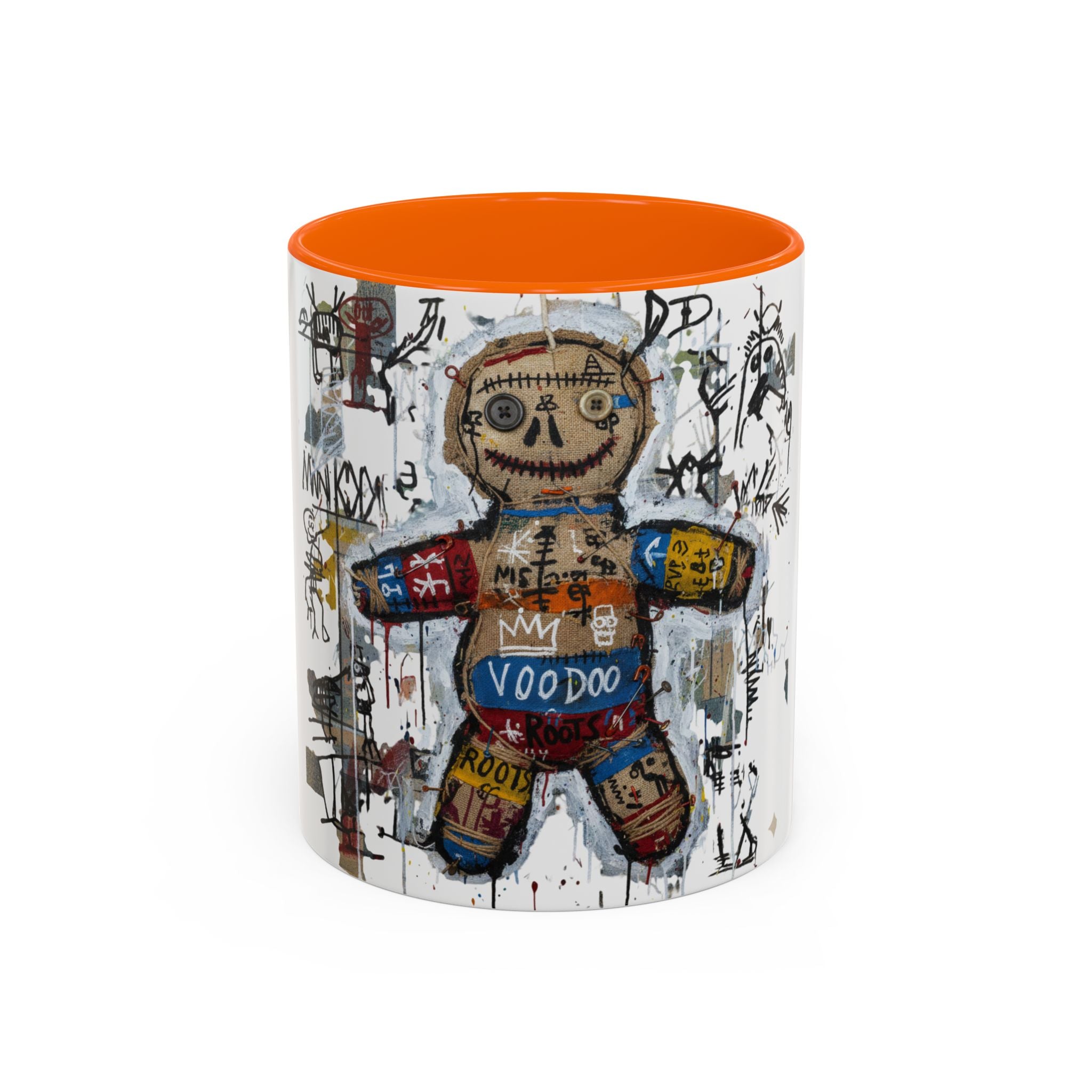 Voodoo Doll Art Coffee Mug — Urban Graffiti Accent 11/15oz