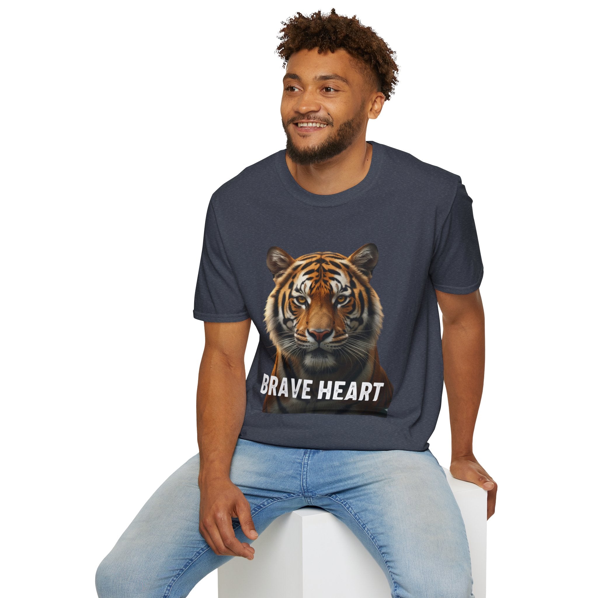 Tiger Brave Heart T-Shirt – Bold Wildlife Graphic Tee