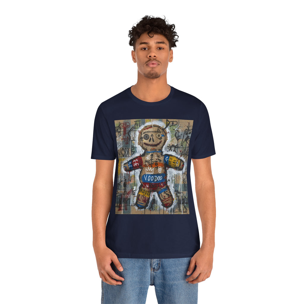 Voodoo Doll Graphic Tee — Tribal Street Art T‑Shirt