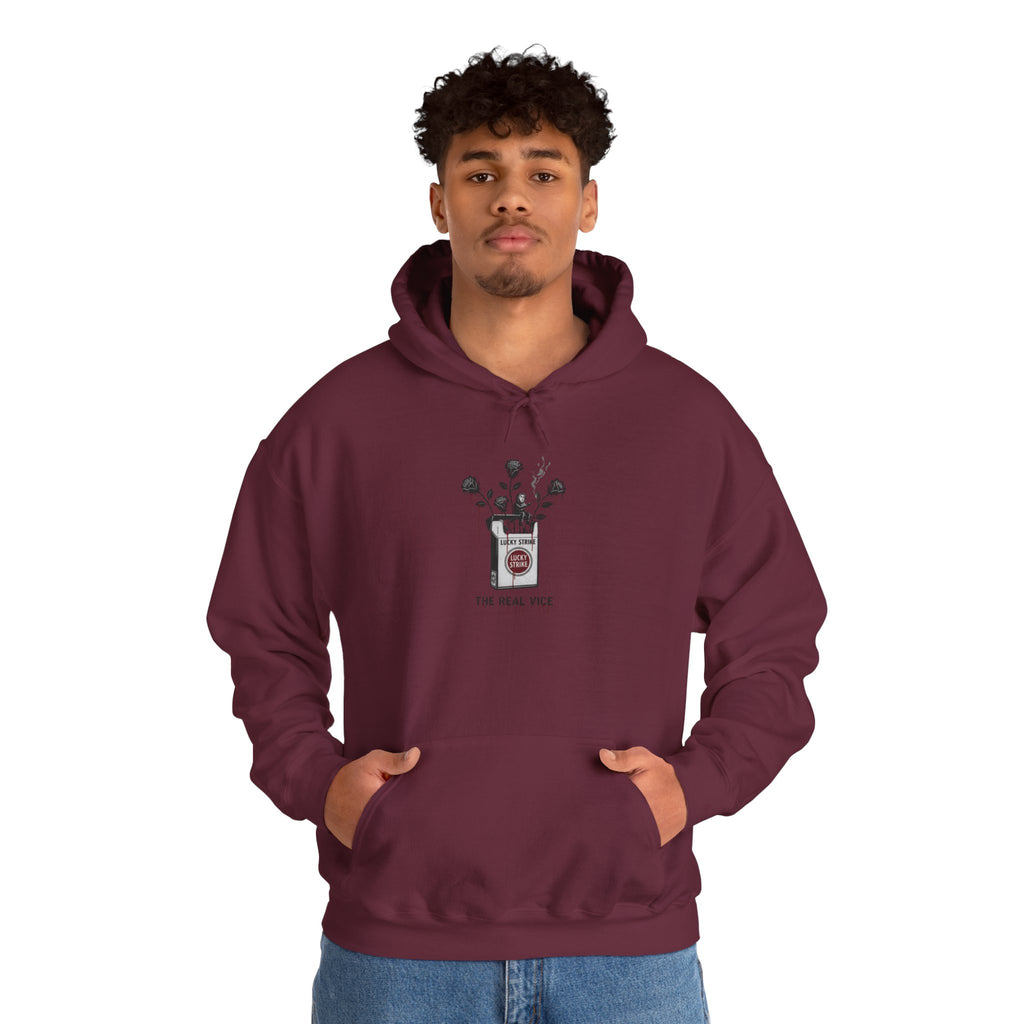 Hoodie — Vintage Apothecary Rose Graphic 'Poison' Streetwear