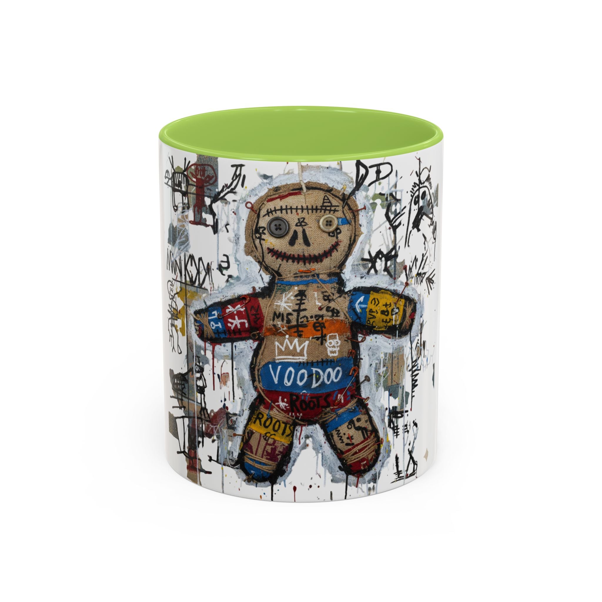 Voodoo Doll Art Coffee Mug — Urban Graffiti Accent 11/15oz