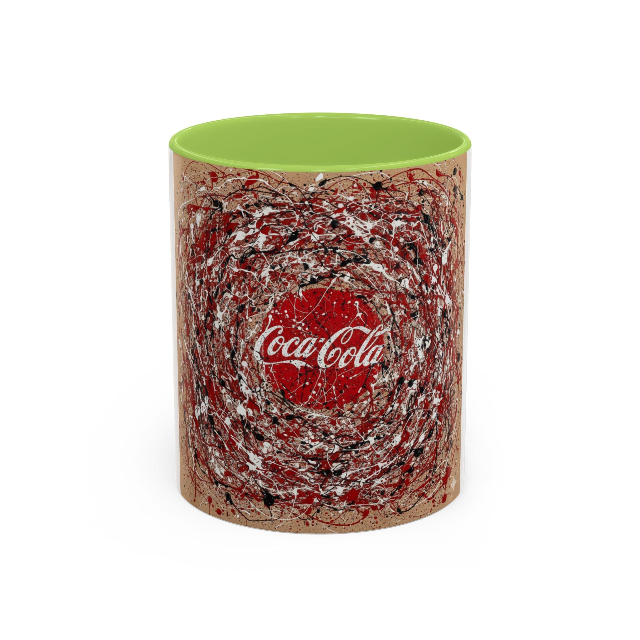 Coffee Mug - Red Abstract Logo Splash Accent Mug (11/15oz)