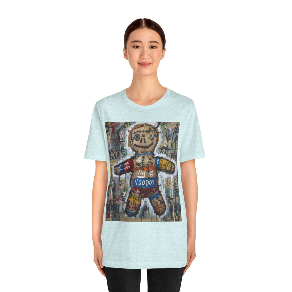 Voodoo Doll Graphic Tee — Tribal Street Art T‑Shirt