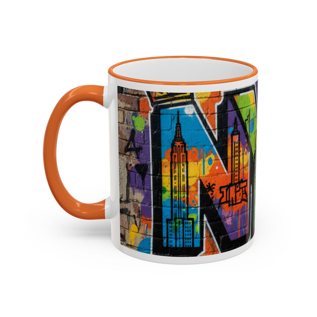 New York Graffiti Accent Rim Mug (11oz/15oz)