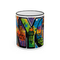New York Graffiti Accent Rim Mug (11oz/15oz)