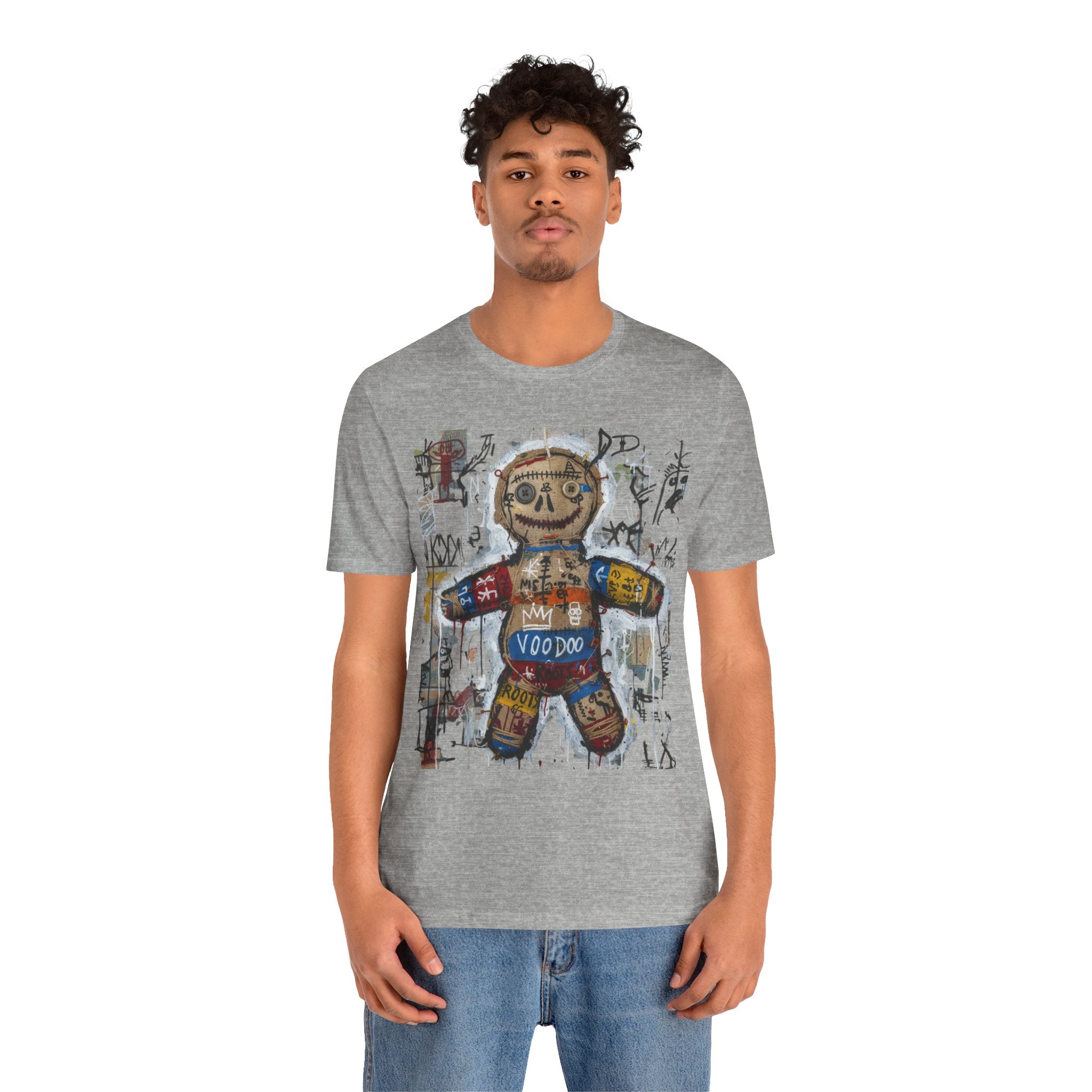 Voodoo Doll Graphic Tee — Tribal Street Art T‑Shirt
