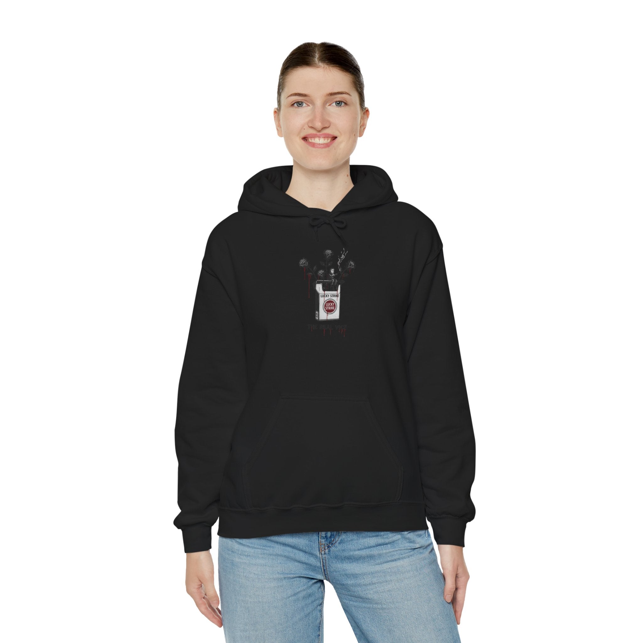 Hoodie — Vintage Apothecary Rose Graphic 'Poison' Streetwear