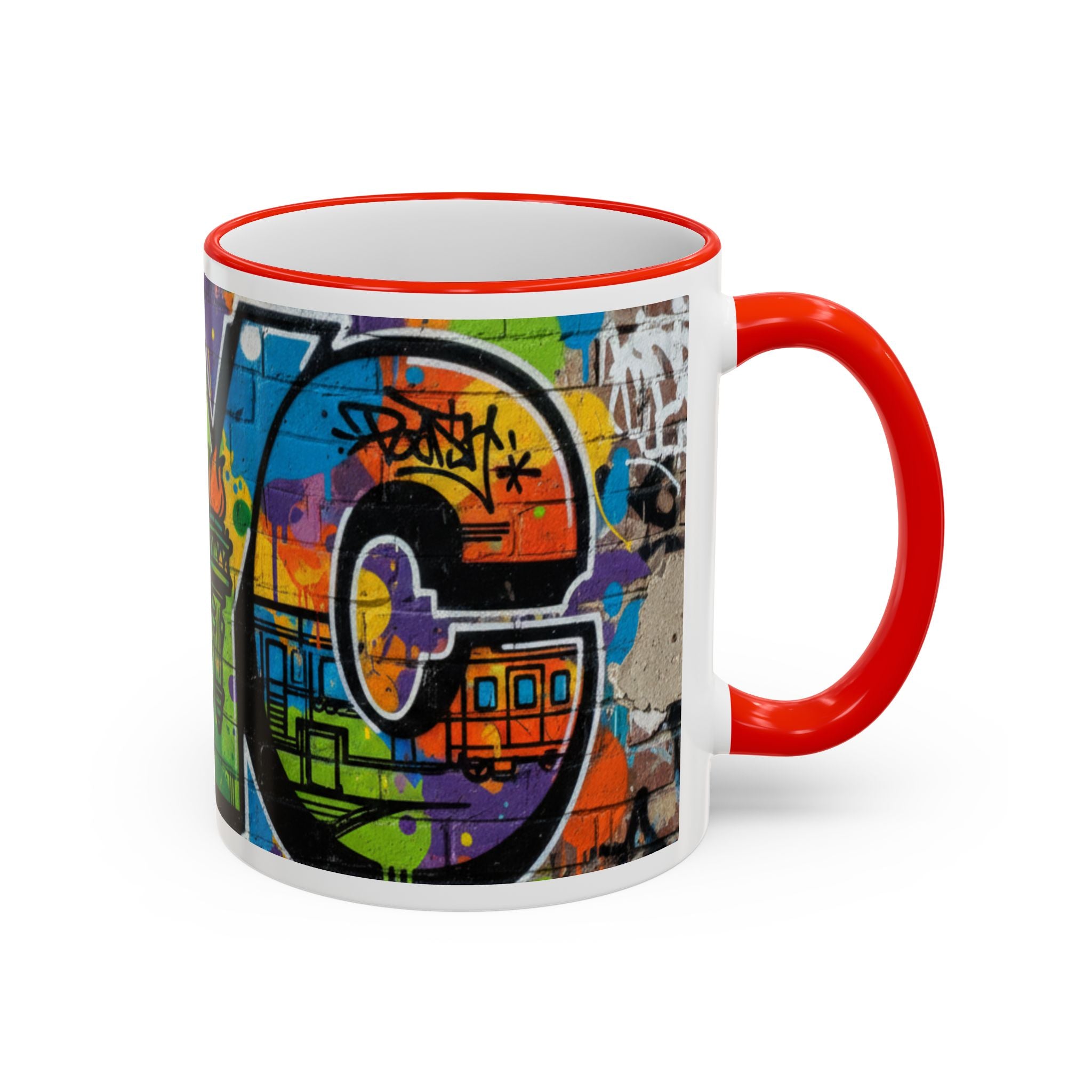 New York Graffiti Accent Rim Mug (11oz/15oz)