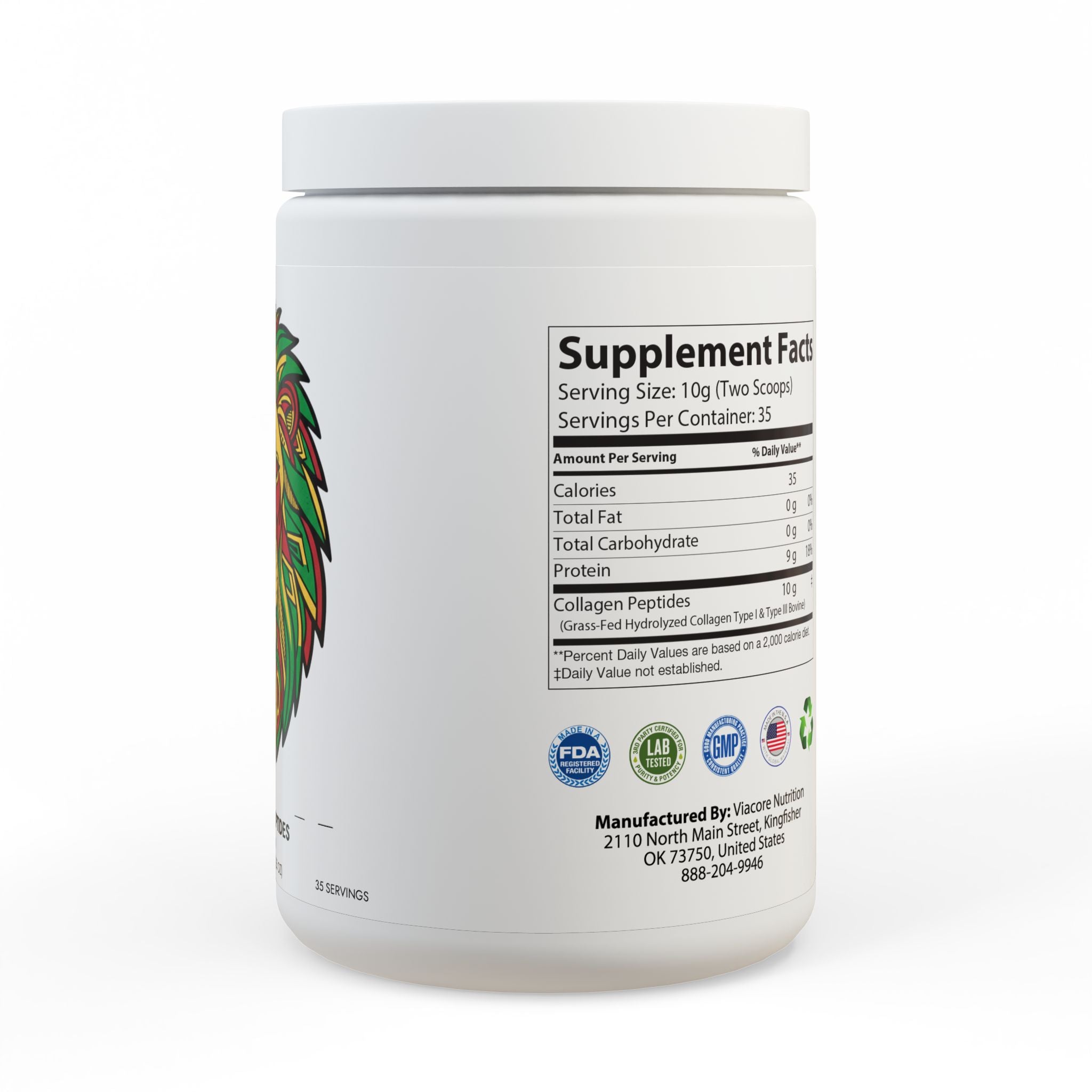 Collagen Peptides Type I & III Supplement (350g, 12.3oz)