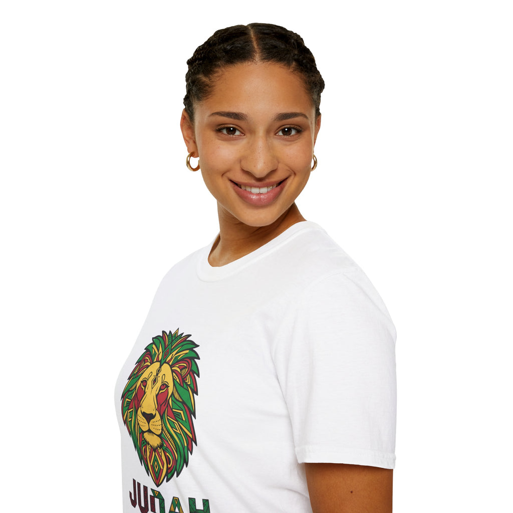 Judah Lion T-Shirt — Rasta Lion Graphic Tee (Reggae Colors)