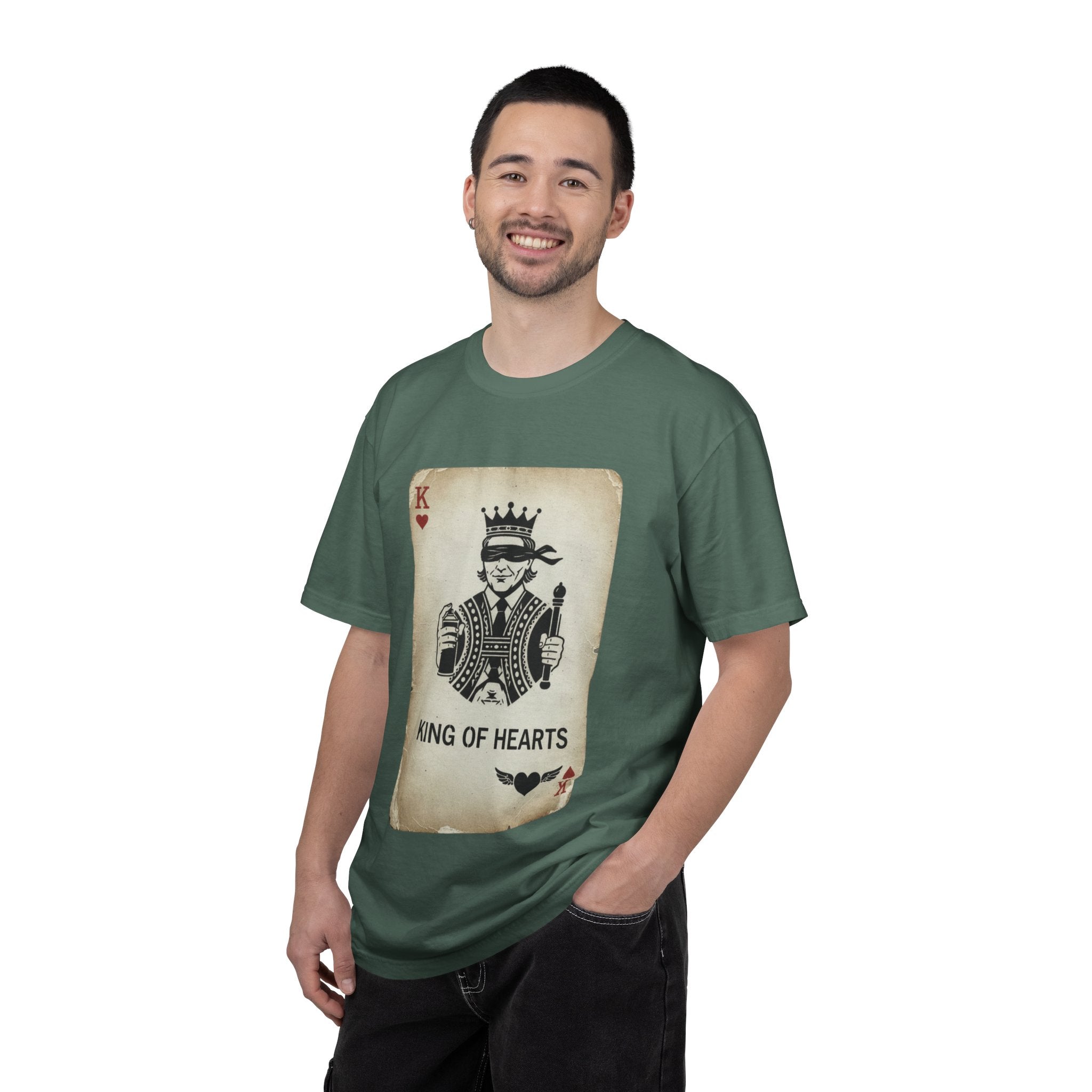 King of Hearts T-Shirt — Vintage Playing Card Graphic Tee