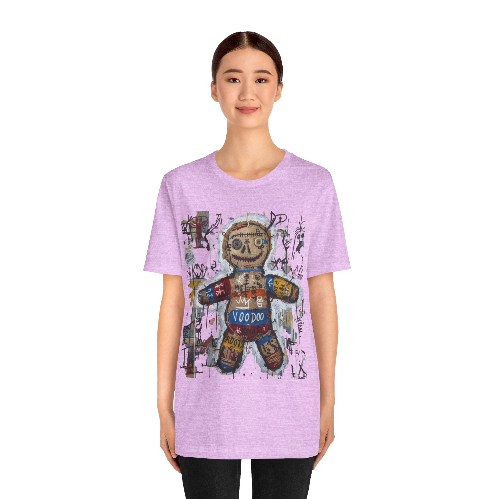 Voodoo Doll Graphic Tee — Tribal Street Art T‑Shirt