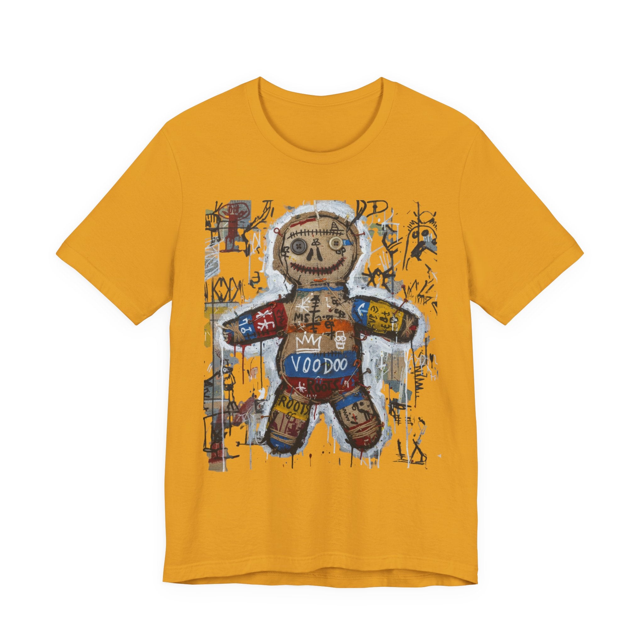 Voodoo Doll Graphic Tee — Tribal Street Art T‑Shirt