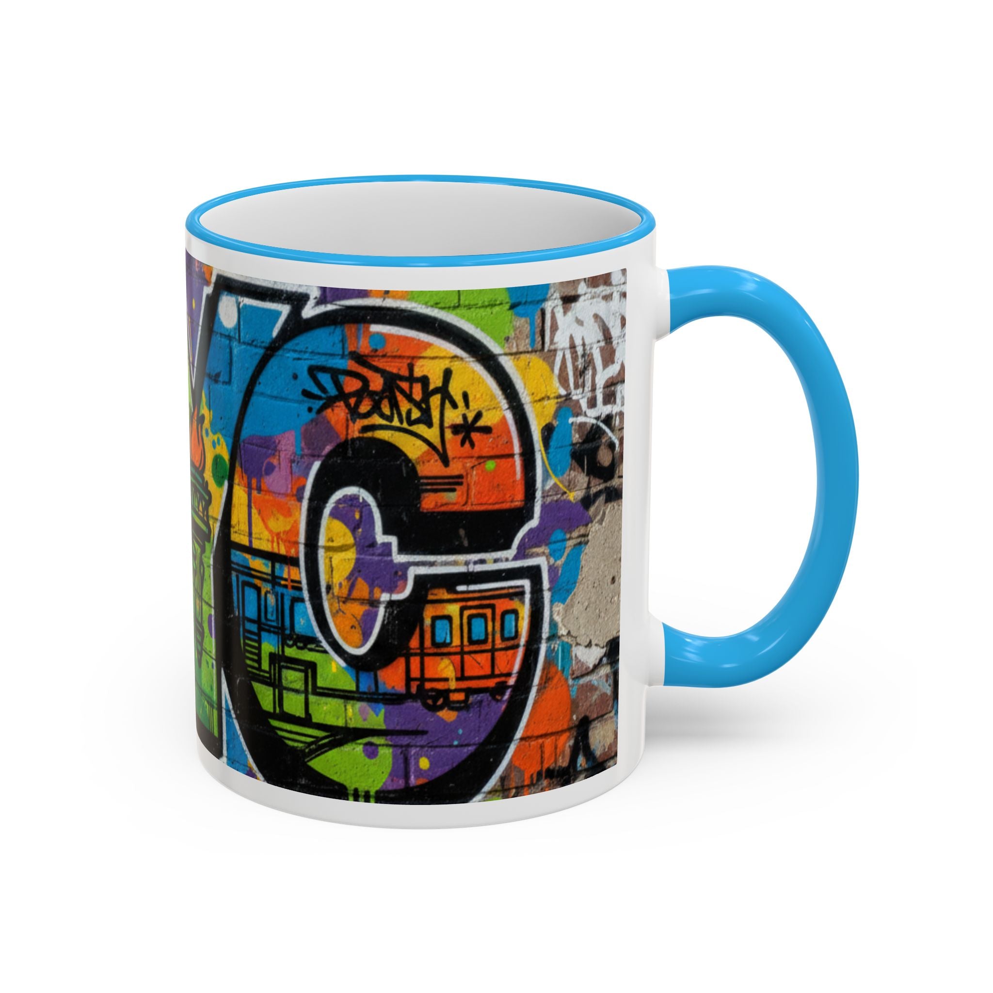 New York Graffiti Accent Rim Mug (11oz/15oz)