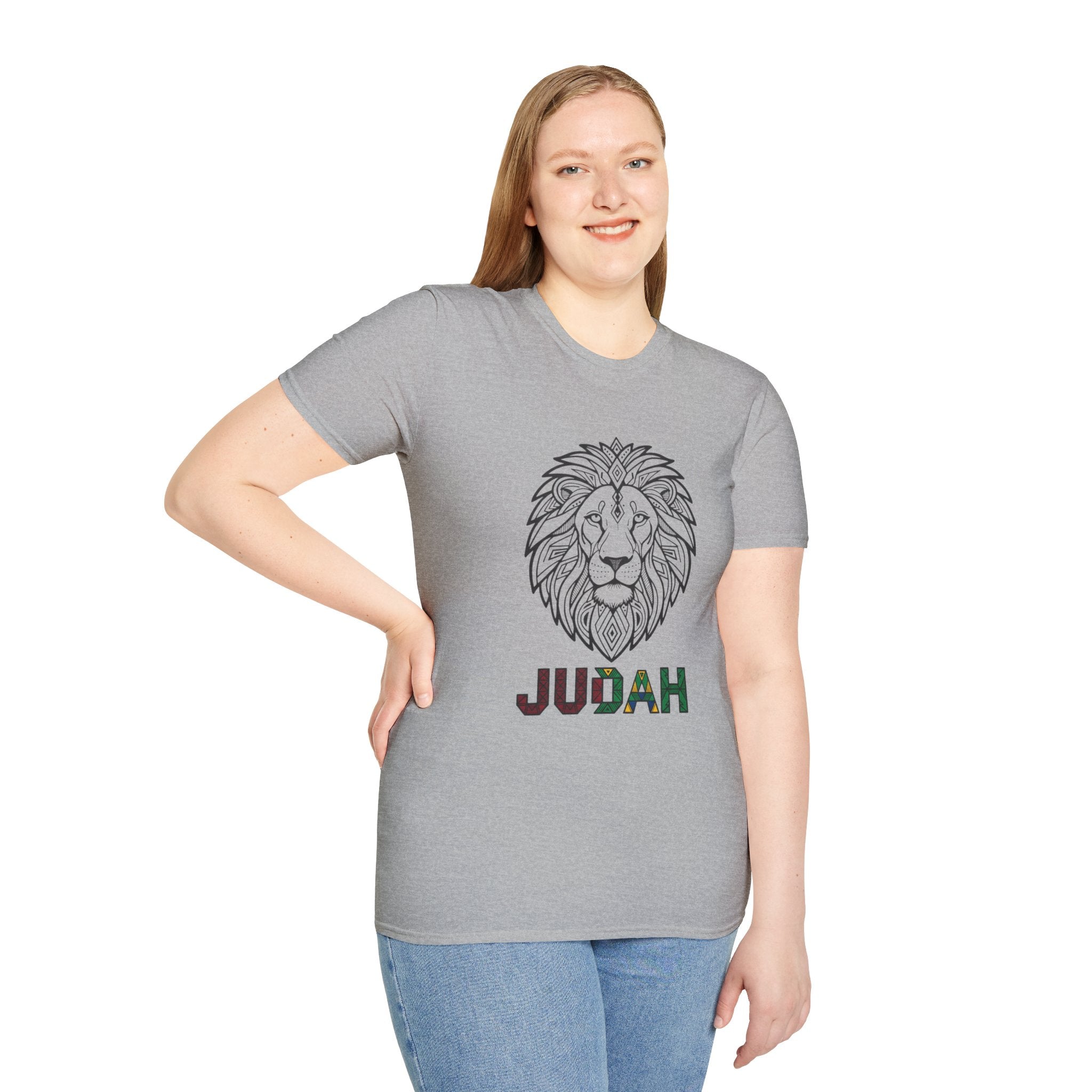 Lion Judah T-Shirt — Rasta Colors Lion of Judah Graphic Tee