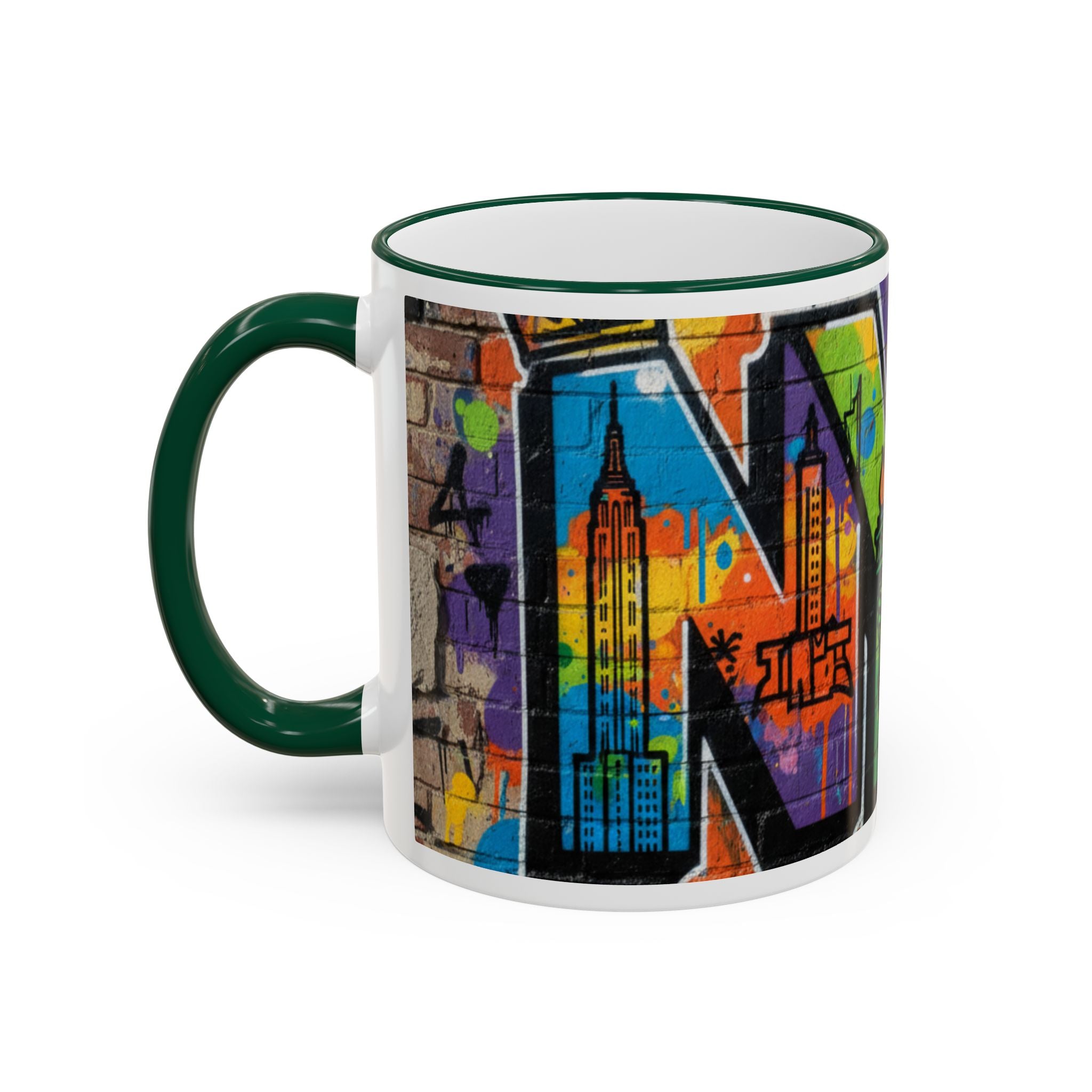 New York Graffiti Accent Rim Mug (11oz/15oz)